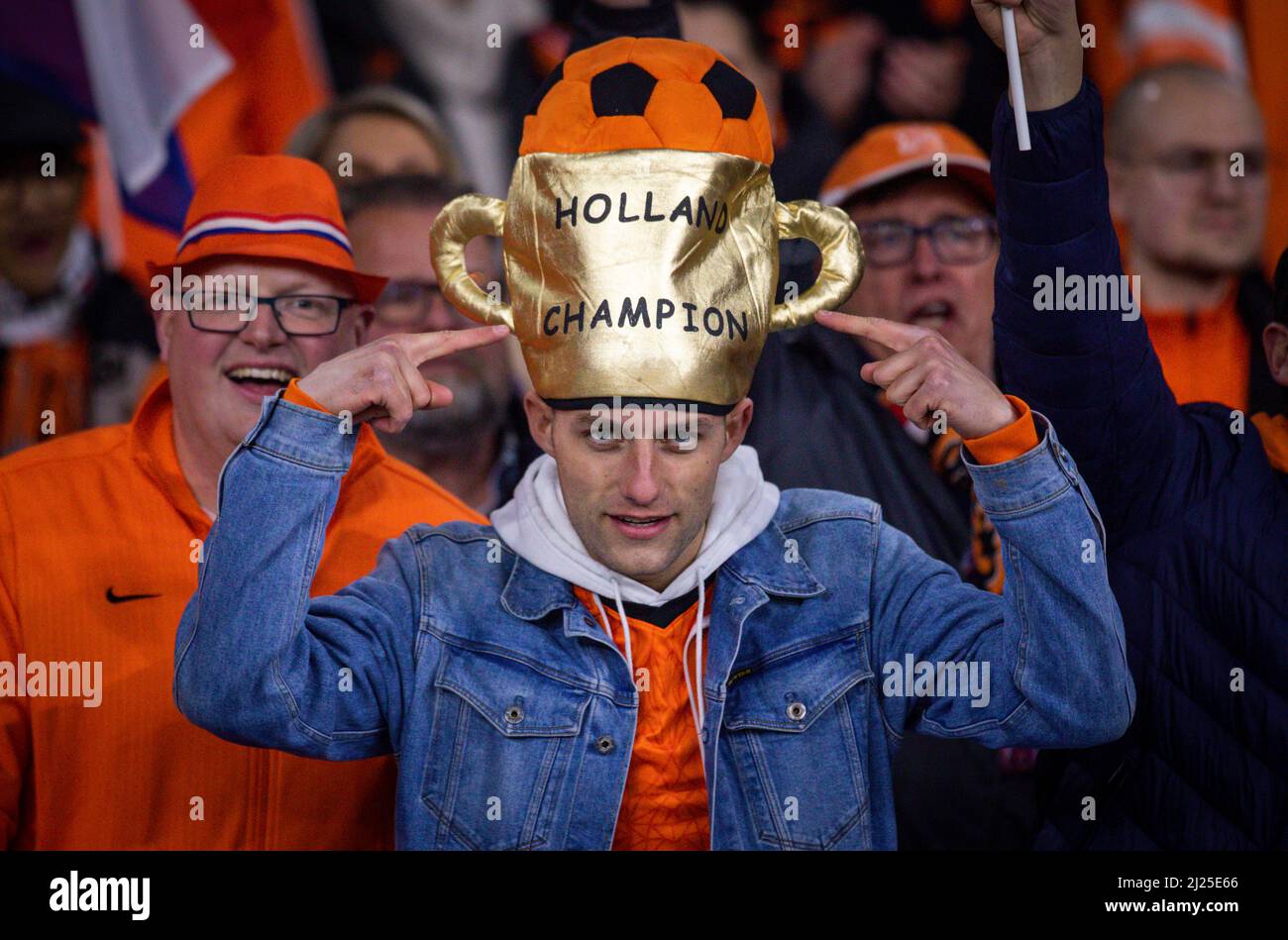 Holland Fans Niederlande - Deutschland Niederlande - Deutschland 29.03.2022, Fussball; DFB, Saison 2021/22 Foto: Moritz Müller Copyright (nur für jour Stockfoto