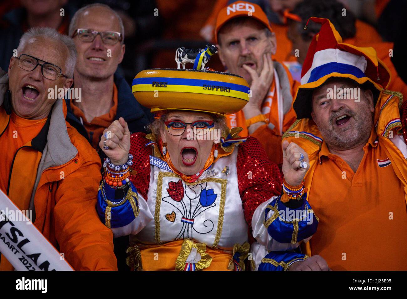 Holland Fans Niederlande - Deutschland Niederlande - Deutschland 29.03.2022, Fussball; DFB, Saison 2021/22 Foto: Moritz Müller Copyright (nur für jour Stockfoto