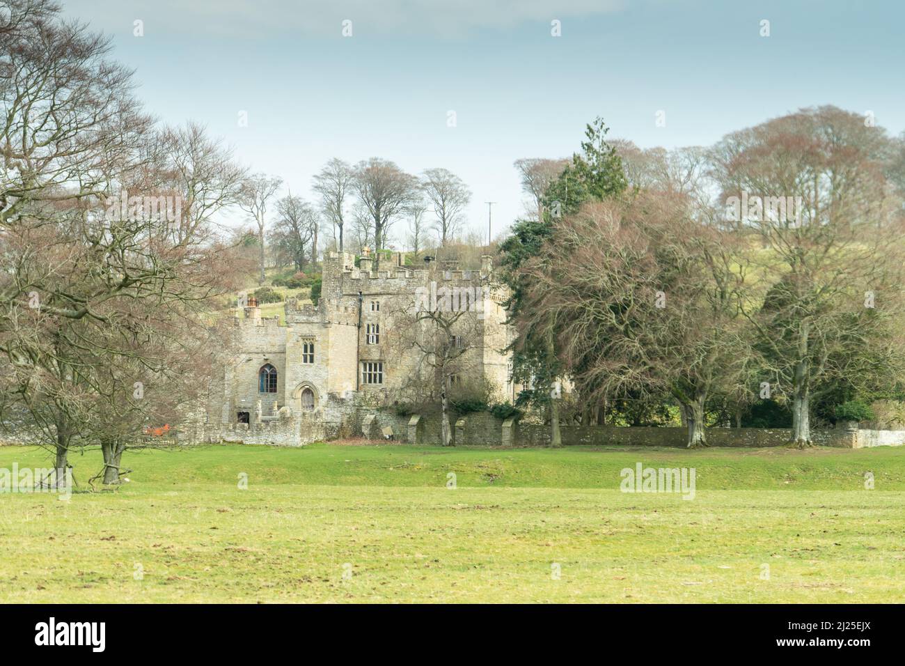 Featherstone Castle in der Nähe von Haltwhistle in Northumberland, Großbritannien Stockfoto