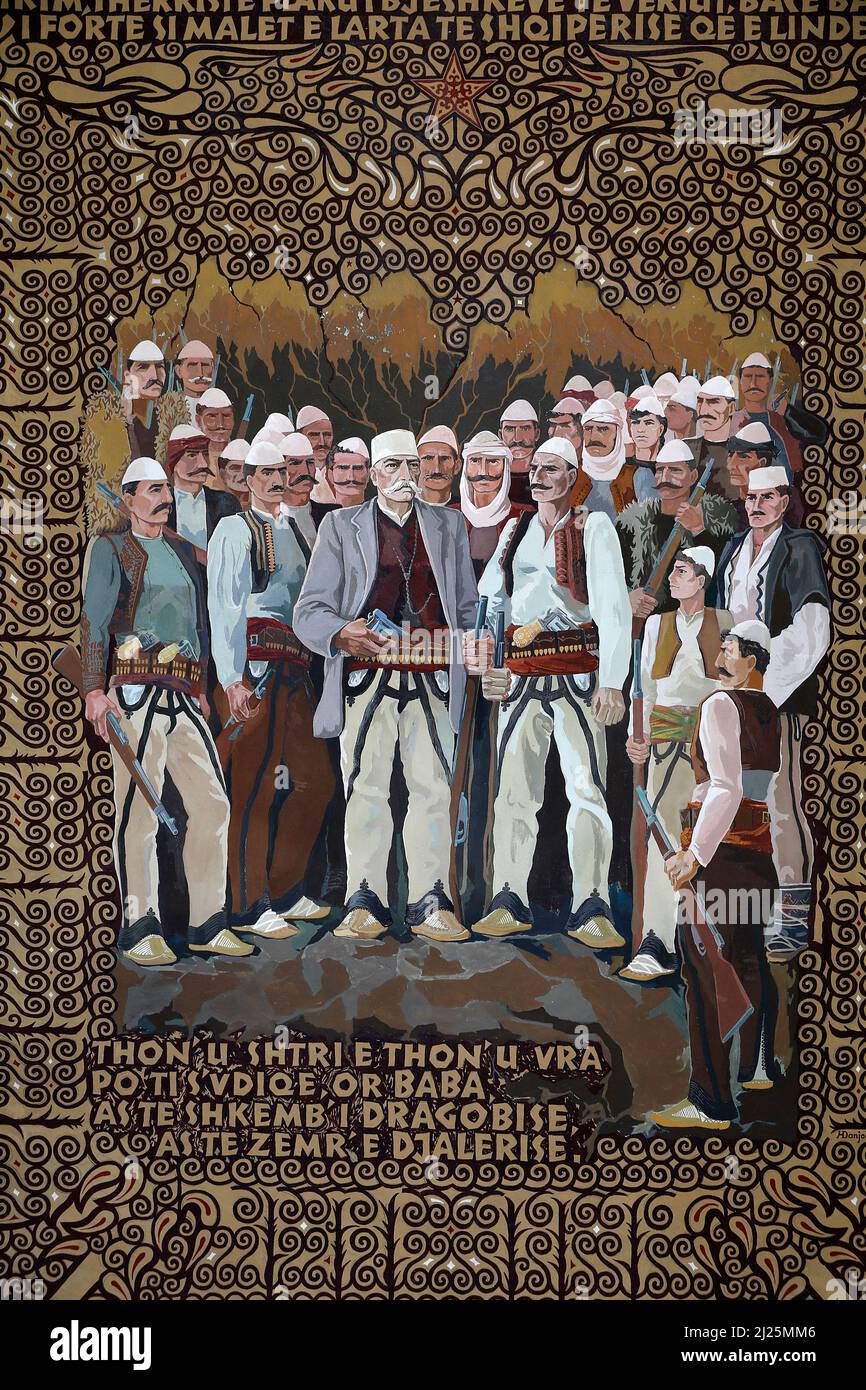 Gemälde im Nationalmuseum der bildenden Künste, Tirana, Albanien Stockfoto