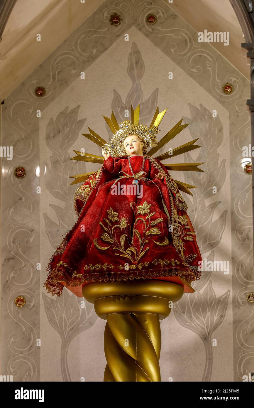 Santo Nino in der Unbefleckten Empfängnis Kathedrale, Cuenca, Ecuador Stockfoto