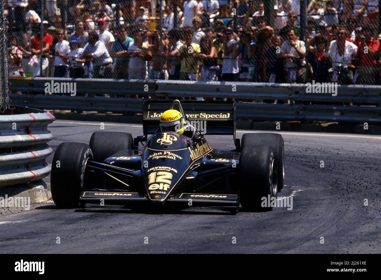 Ayrton Senna da Silva (BRA) Lotus 97T Renault Stockfoto