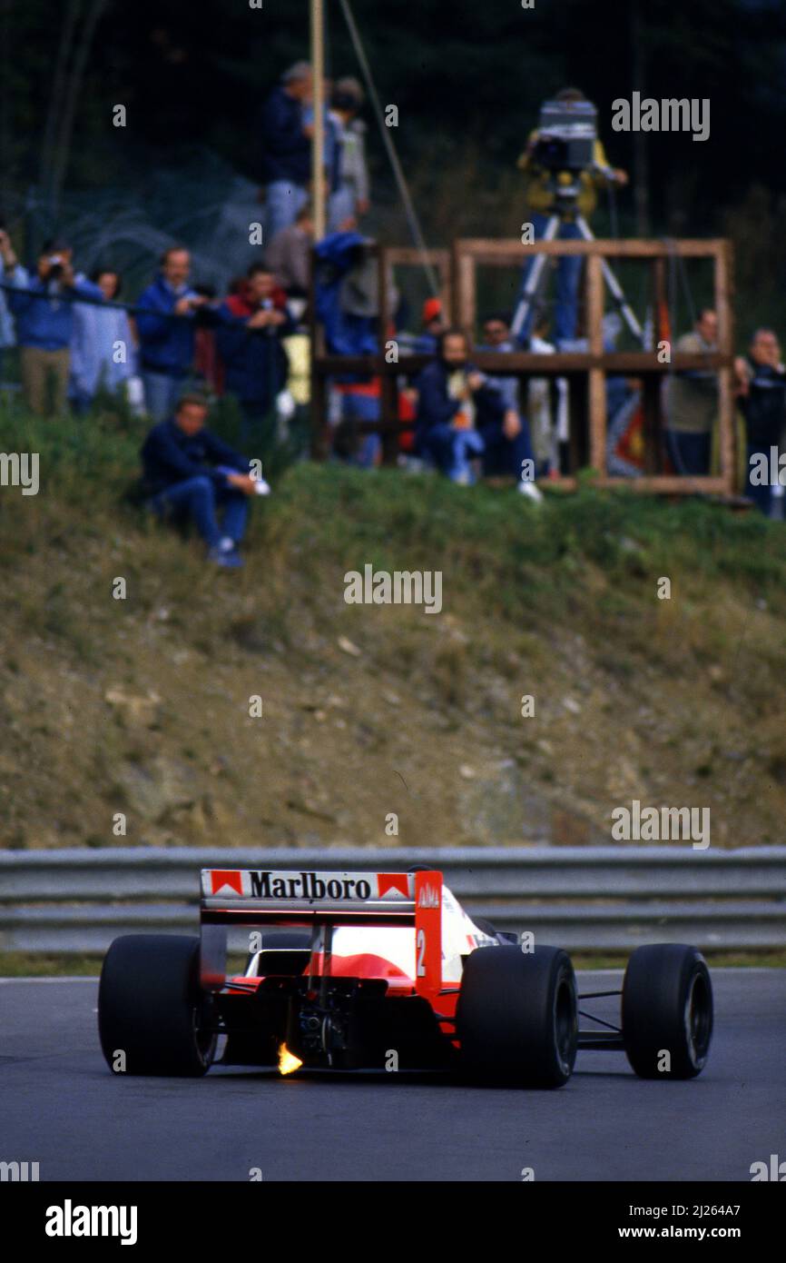 Alain Prost (FRA) McLaren MP4/2B Tag Porsche 3. Position Stockfoto