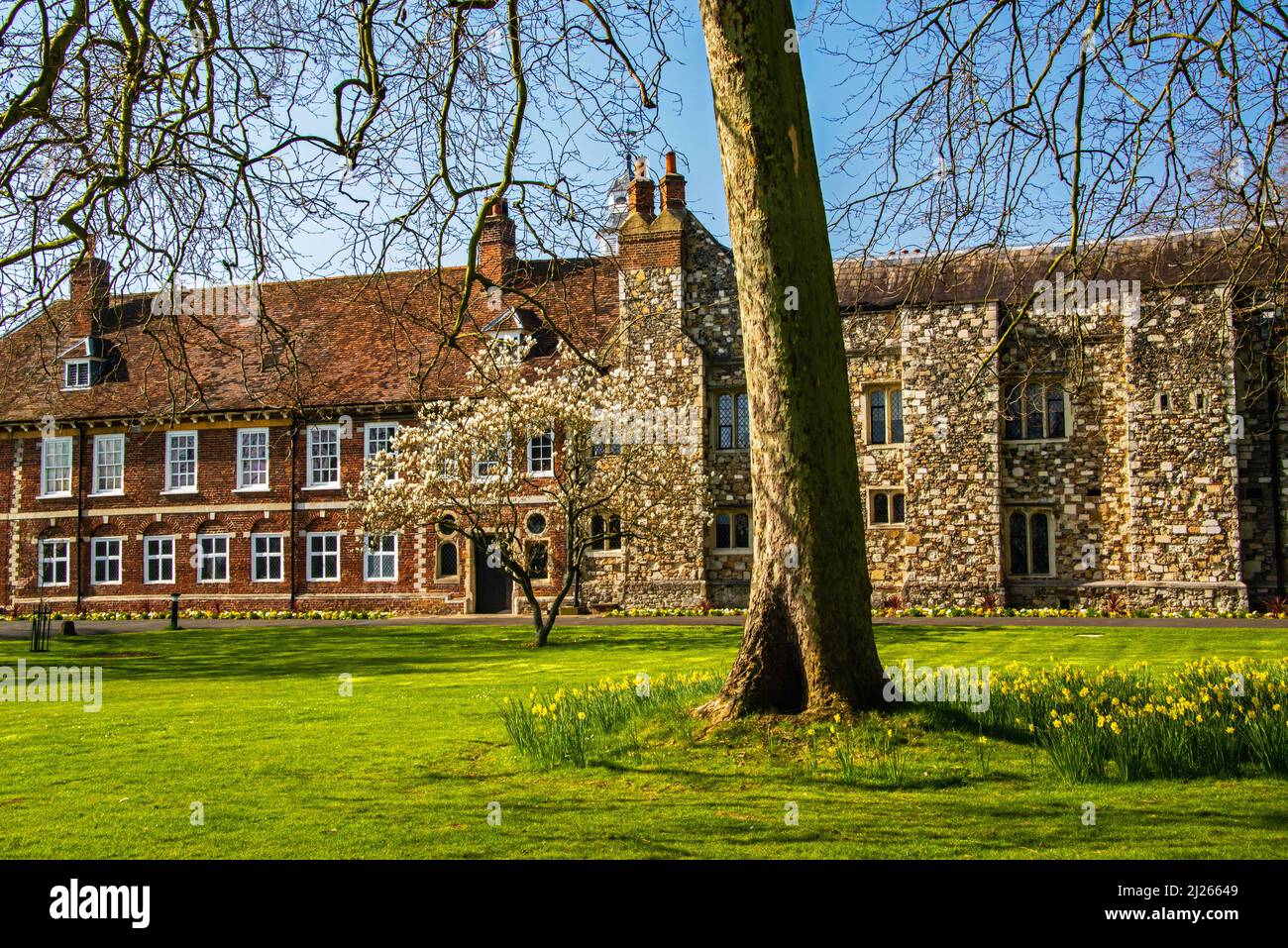 Hall Place, Bexley iin Springtime. Stockfoto