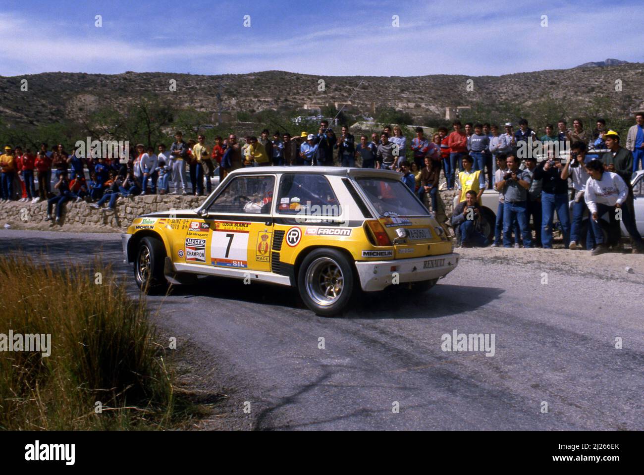 Carlos Sainz (ESP) Antonio Boto (ESP) Renault 5 Turbo GRB Stockfoto