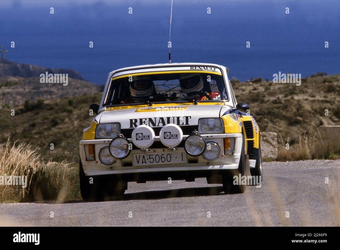 Miniature Renault Maxi 5 Turbo - Carlos Sainz #5 - Rallye Costa Brava 1986 - Skid 1/43