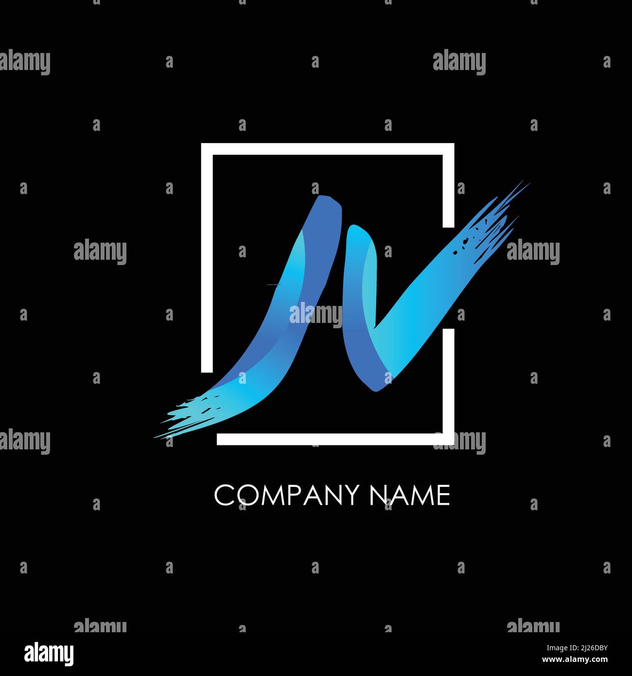 Buchstabenbuchstaben Initialen Monogramm Logo JV, VJ, J und V Stock Vektor