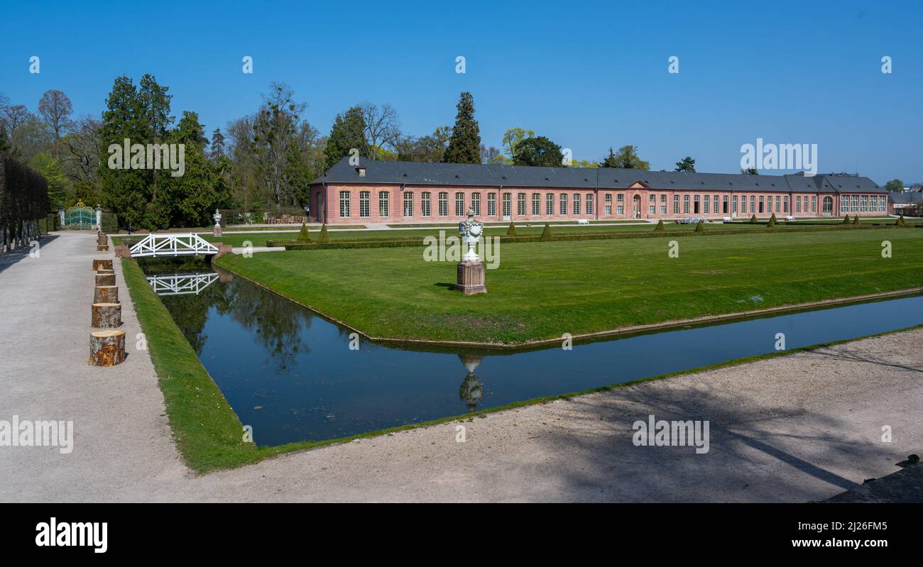 Schlossgärten von Schloss Schwetzingen, 18.. Jahrhundert, Schwetzingen, Baden-Württemberg, Deutschland, Europa Stockfoto