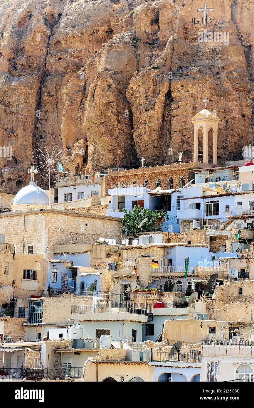 Syrien. Das Kloster von Saint Thecla (Mar Taqla) in Maaloula Stockfoto