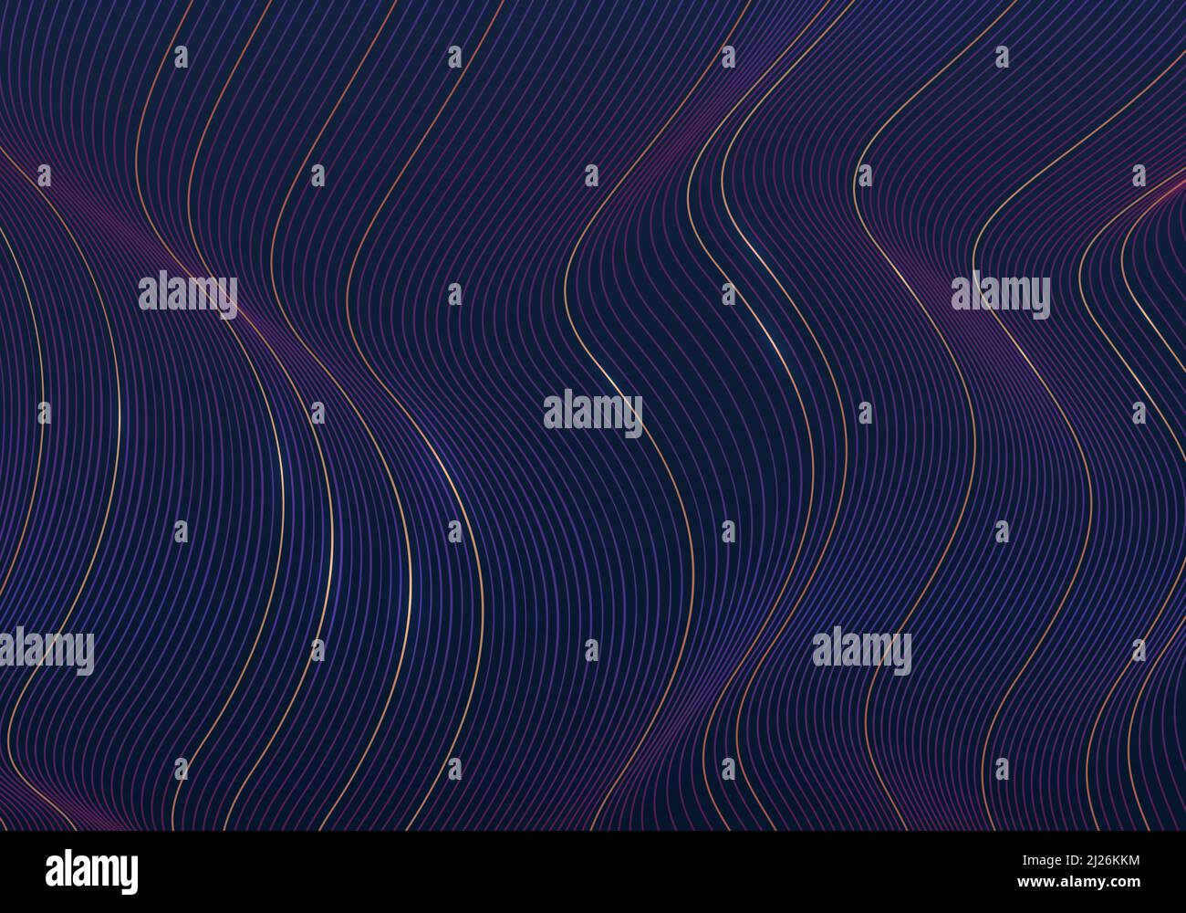 Abstrakte Linien Muster Design wellig Tech-Vorlage. Futuristisches Design mit Farbverlauf, gut organisierte Objektebenen Hintergrund. Illustrationsvektor Stock Vektor