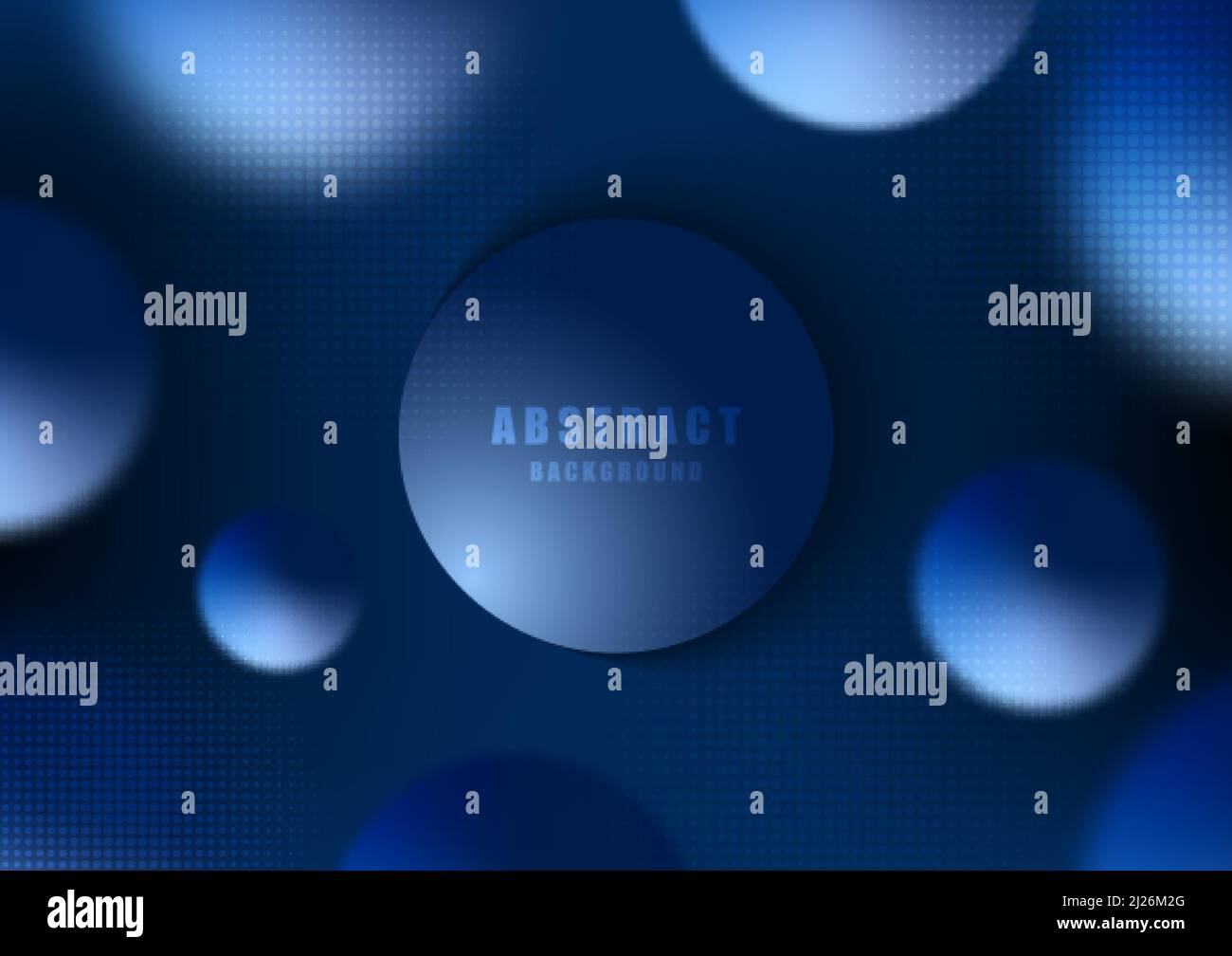 Abstrakt gradient blau Kreis Vorlage Muster dekorative Vorlage. Dunkles Design mit freiem Raum, gut organisierte Objekte jede Schicht. Abbildung Stock Vektor