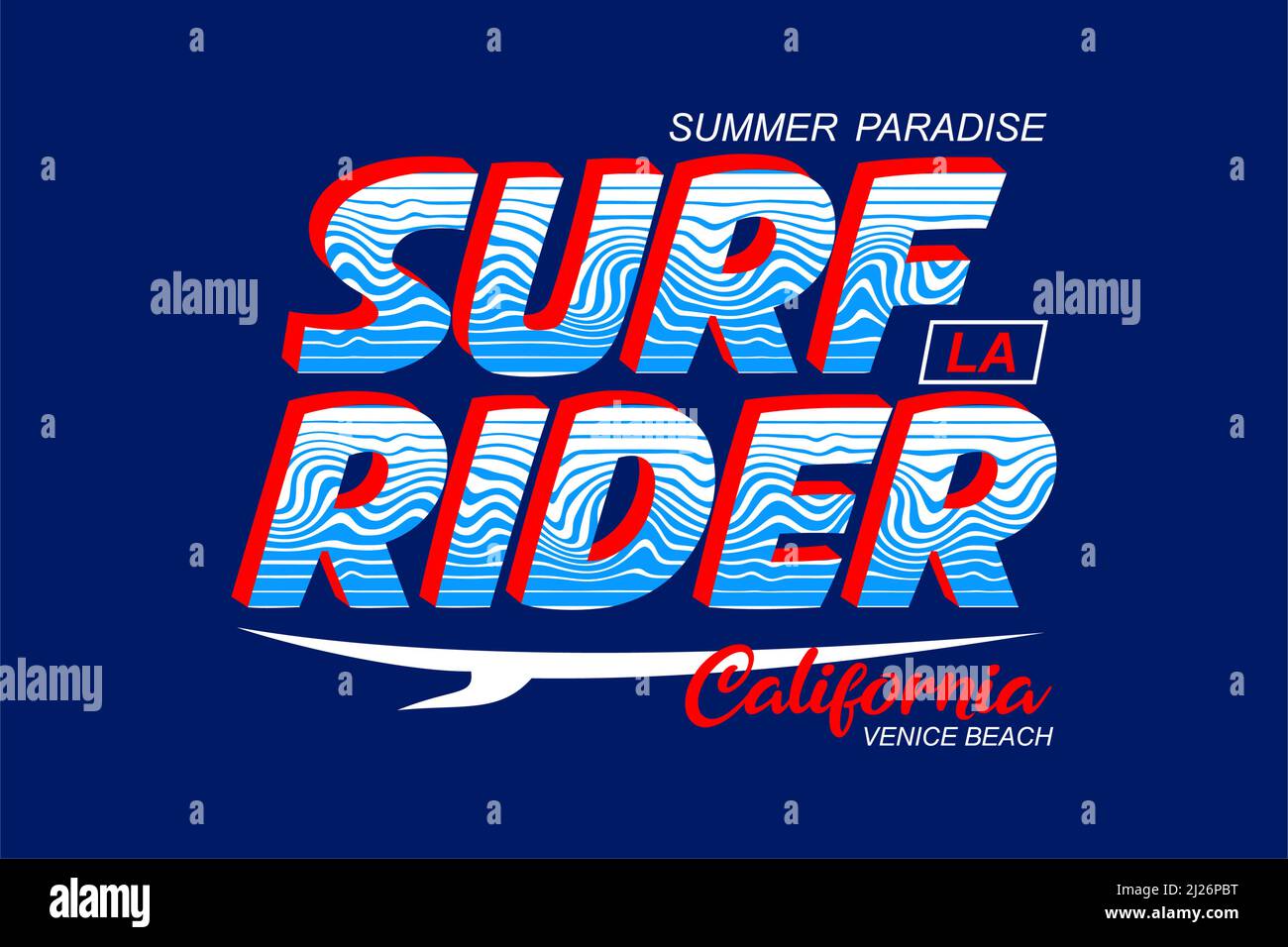 Typografie-Design, Vektorgrafik, zum Bedrucken von T-Shirts und anderen Verwendungszwecken Stock Vektor