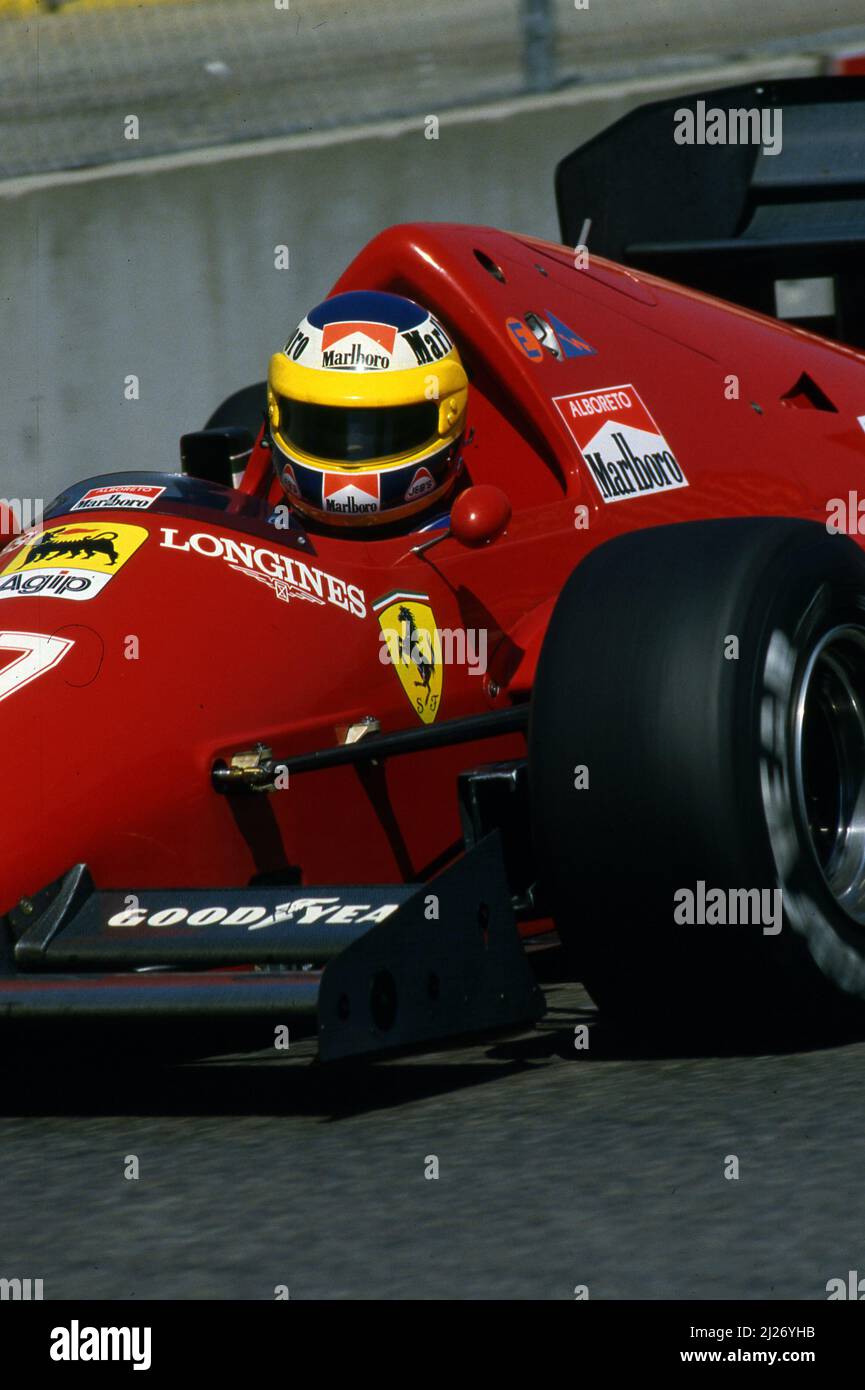 Michele Alboreto (ITA) Ferrari F186 Stockfoto