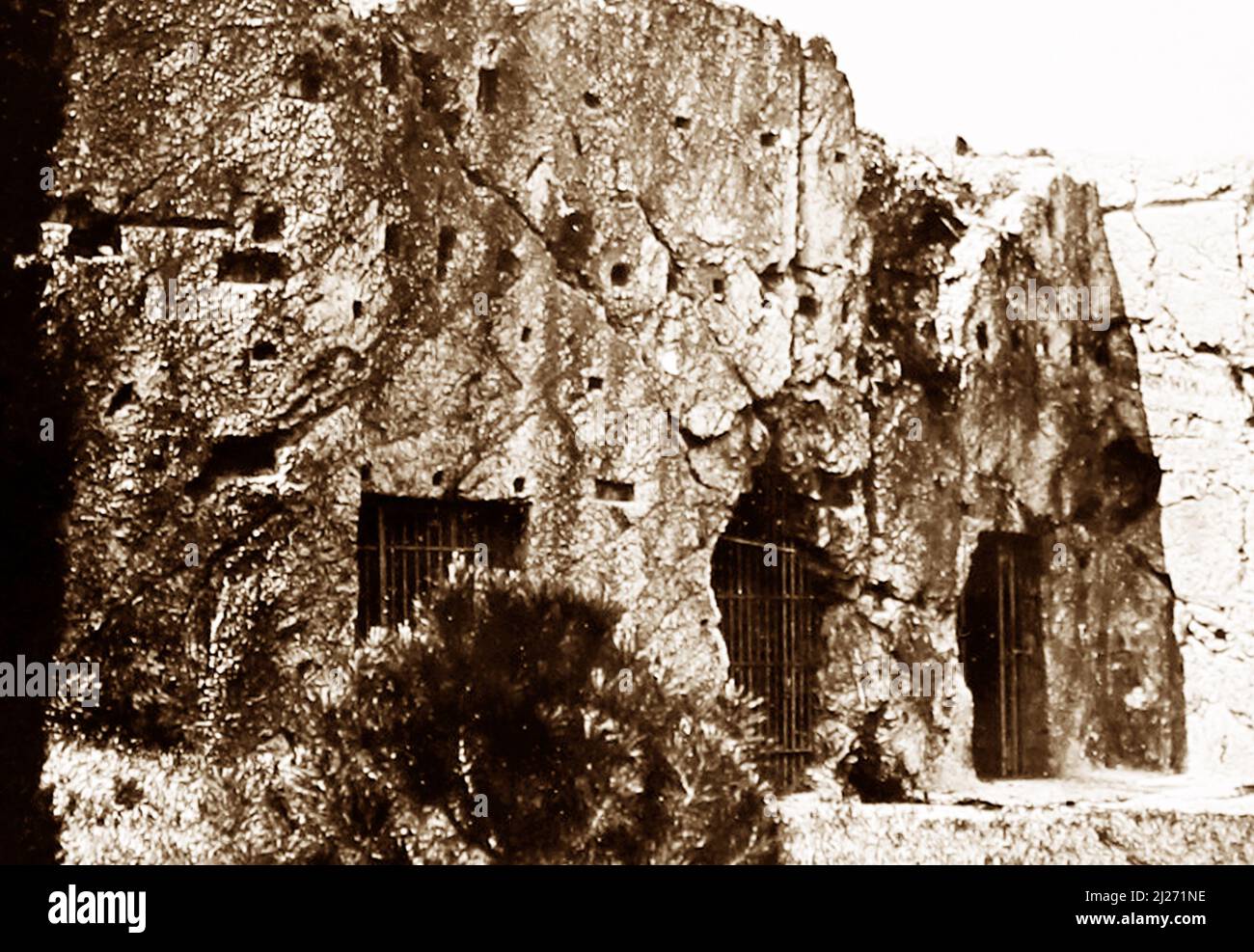 Gefängnis von Sokrates, Athen, Griechenland, Anfang 1900s Stockfoto