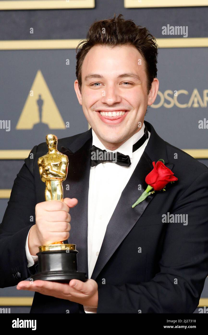 Los Angeles, Kalifornien. 27. März 2022. Ben Proudfoot im Presseraum für die Academy Awards 94. - Presseraum 2, Dolby Theater, Los Angeles, CA 27. März 2022. Kredit: Priscilla Grant/Everett Collection/Alamy Live Nachrichten Stockfoto