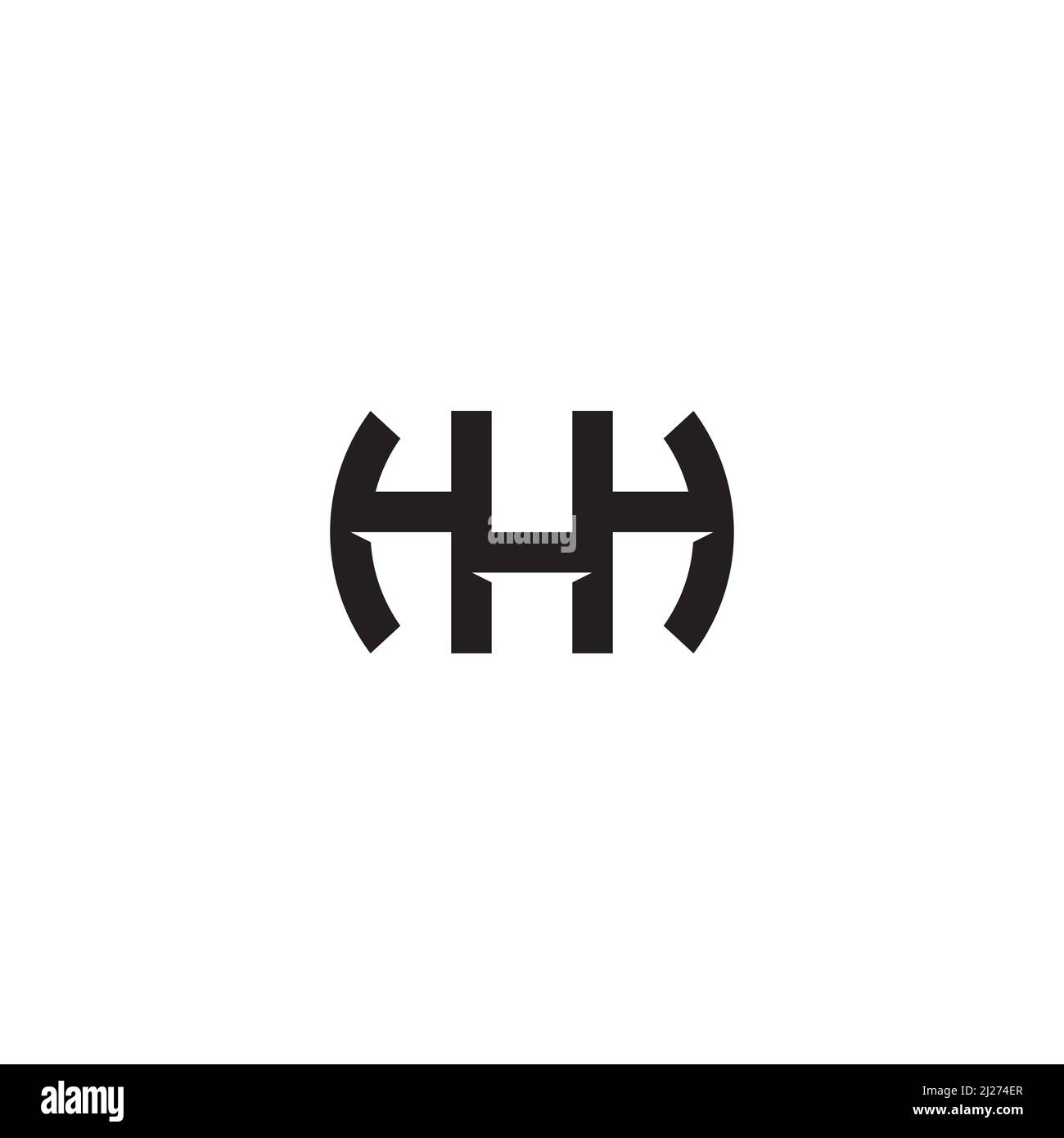 HHH-Logo oder Icon-Design Stock Vektor