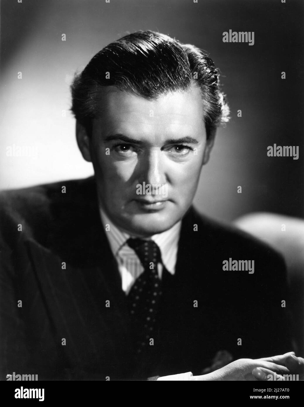 Britischer Schauspieler HUGH WILLIAMS 1947 Porträt von TED REED Stockfoto