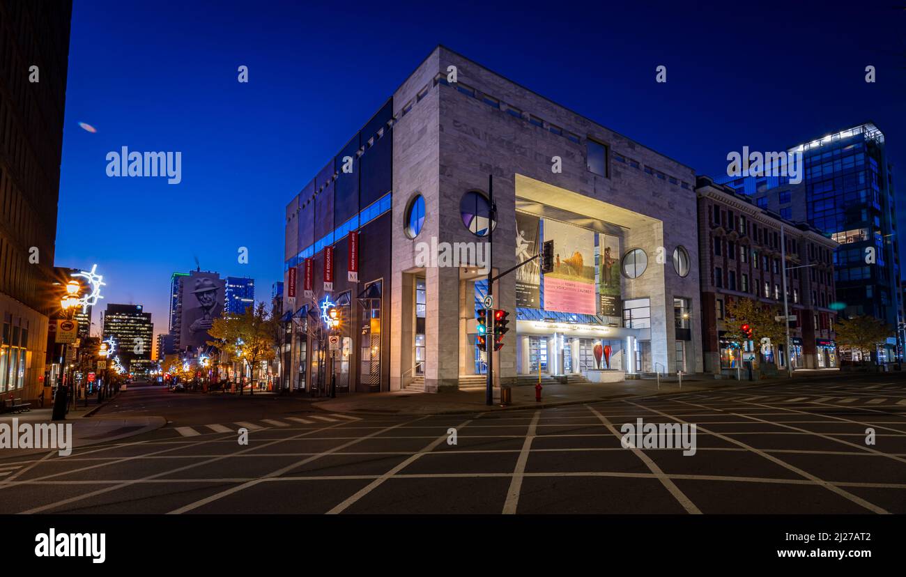 Das Erwachen des Montreal Museum of Fine Arts nach Maßnahmen für covid-19, Hoffnung auf die Rückkehr der Besucher Stockfoto