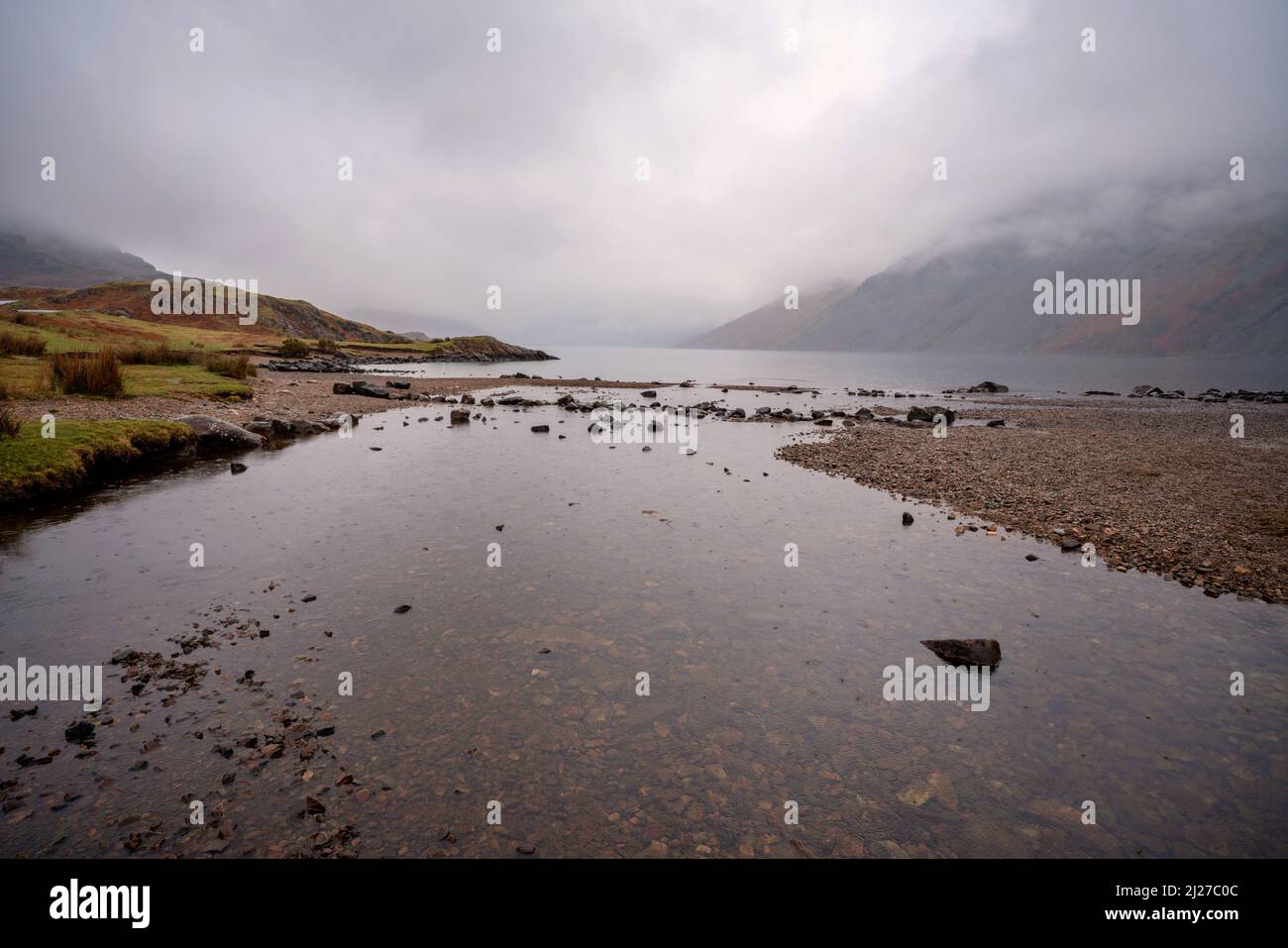 Wastwater im Tal von Wasdale, Lake District, Cumbria Stockfoto