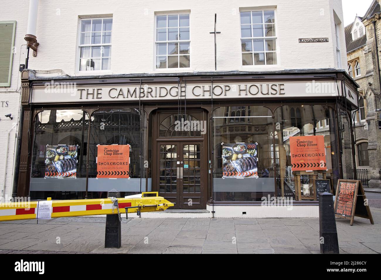 Steak House Restaurant in Cambridge. Stockfoto