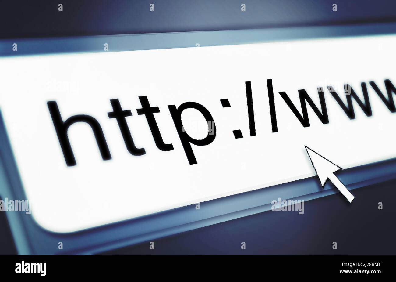 Nahaufnahme einer Suchleiste auf einem Computerbildschirm - DAS GESAMTE Design auf diesem Bild wurde von Yuri Arcuss Team von Fachleuten für dieses Bild von Grund auf neu erstellt Stockfoto