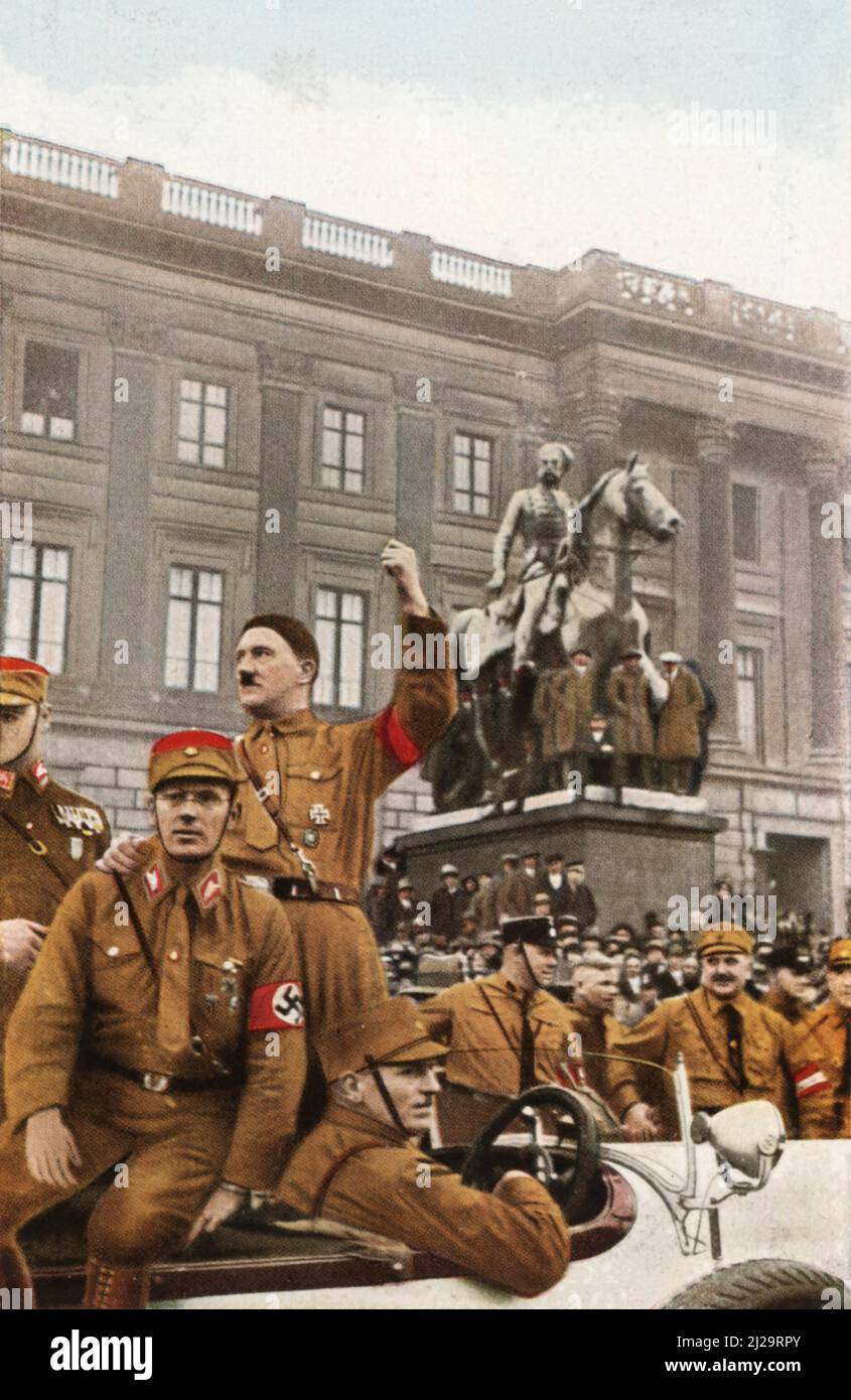 Adolf Hitler (* 20. April 1889 in Braunau am Inn) (â € 30. April 1945 Berlin), Führer der Nazi-Partei, Reichskanzler von 1933, auch Stockfoto