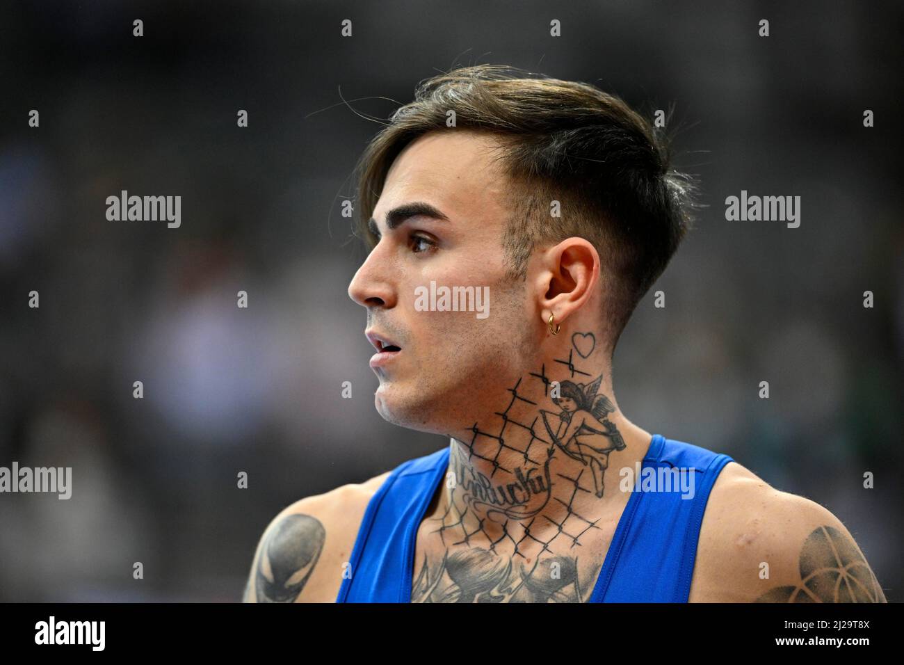 Weltmeister Nicola BARTOLINI (ITA) mit Tattoos, Portrait, Turnen, DTB