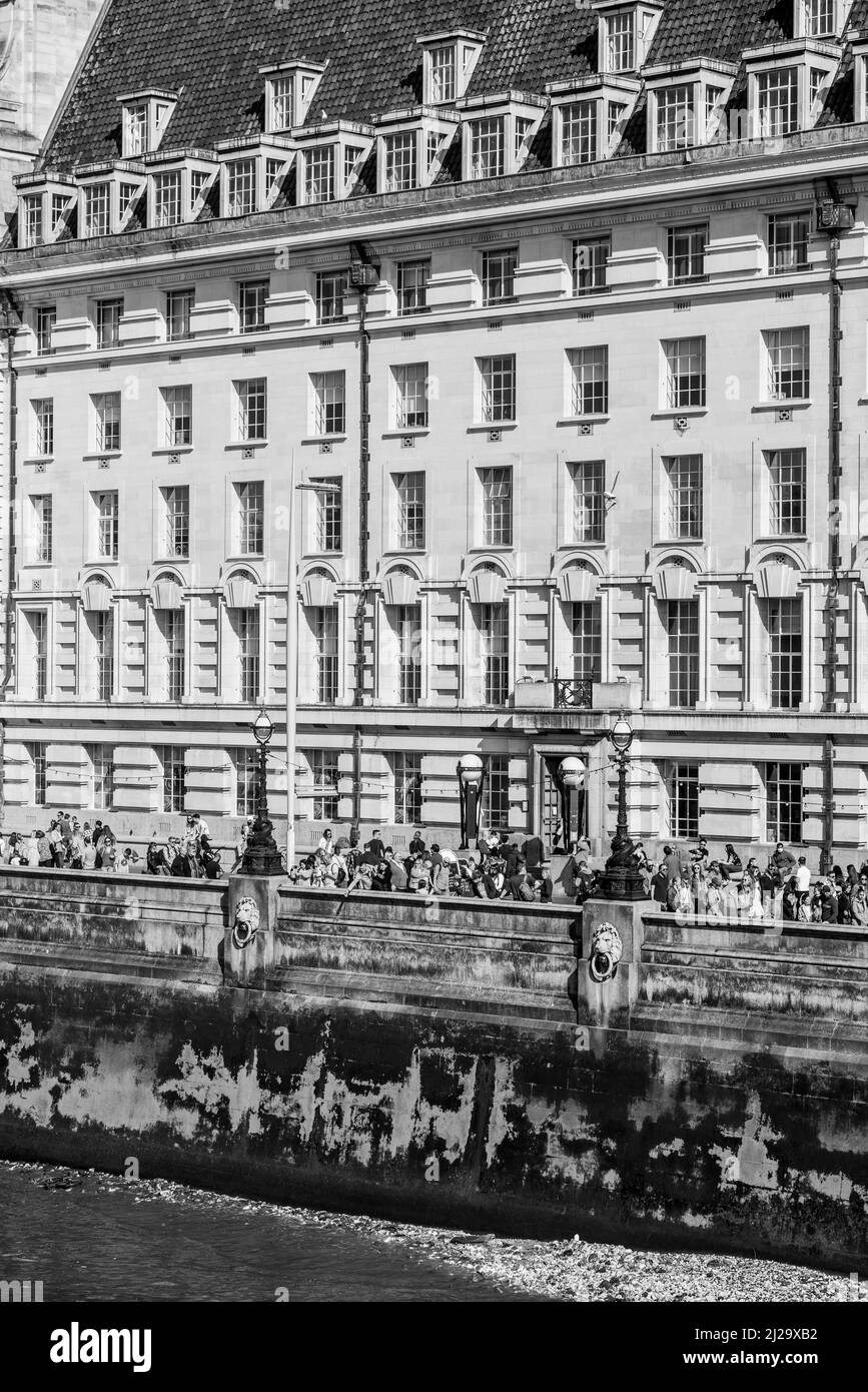 London rund um Kings Cross Horse Guards und Trafalgar Square Stockfoto