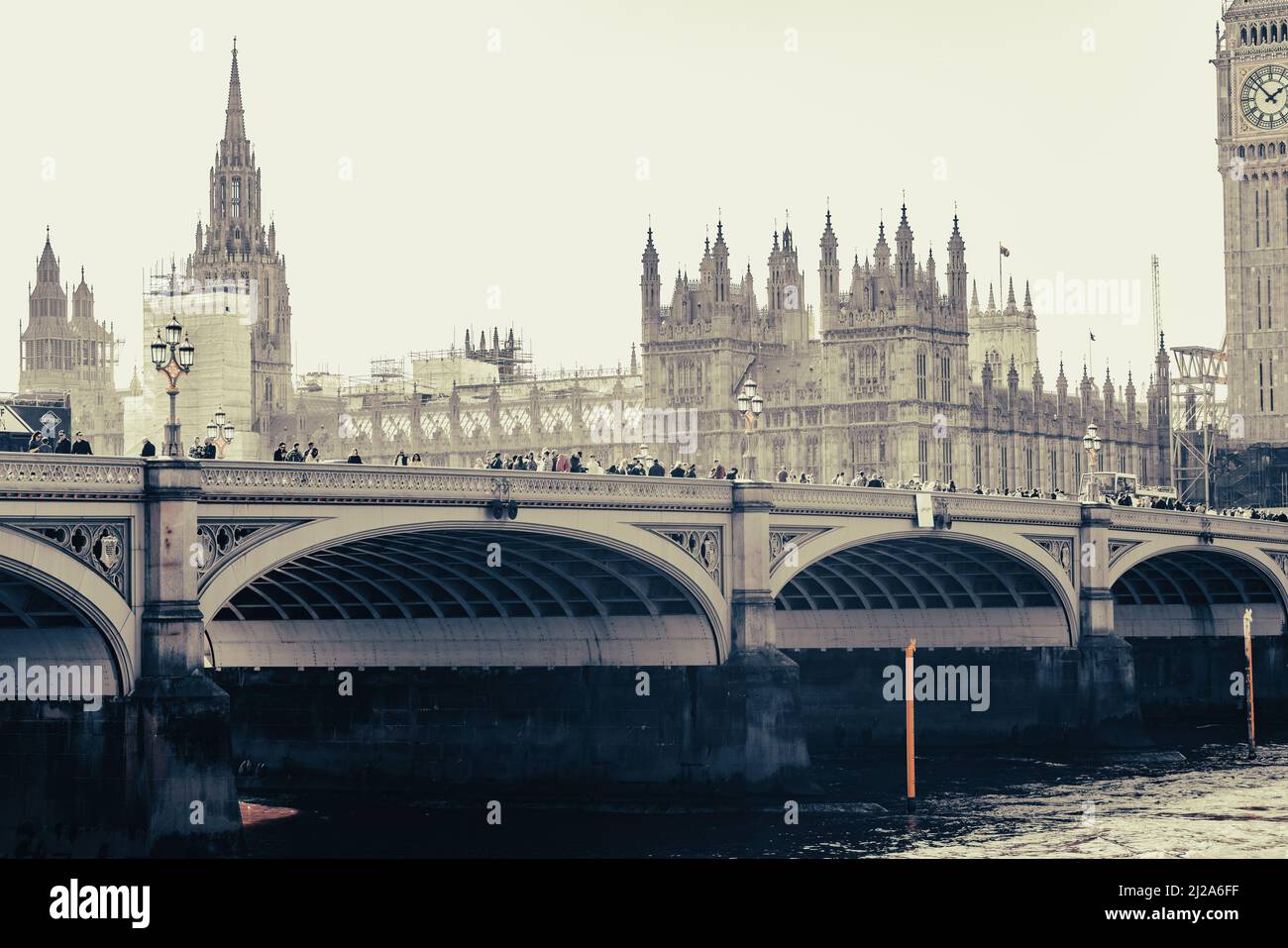 London rund um Kings Cross Horse Guards und Trafalgar Square Stockfoto