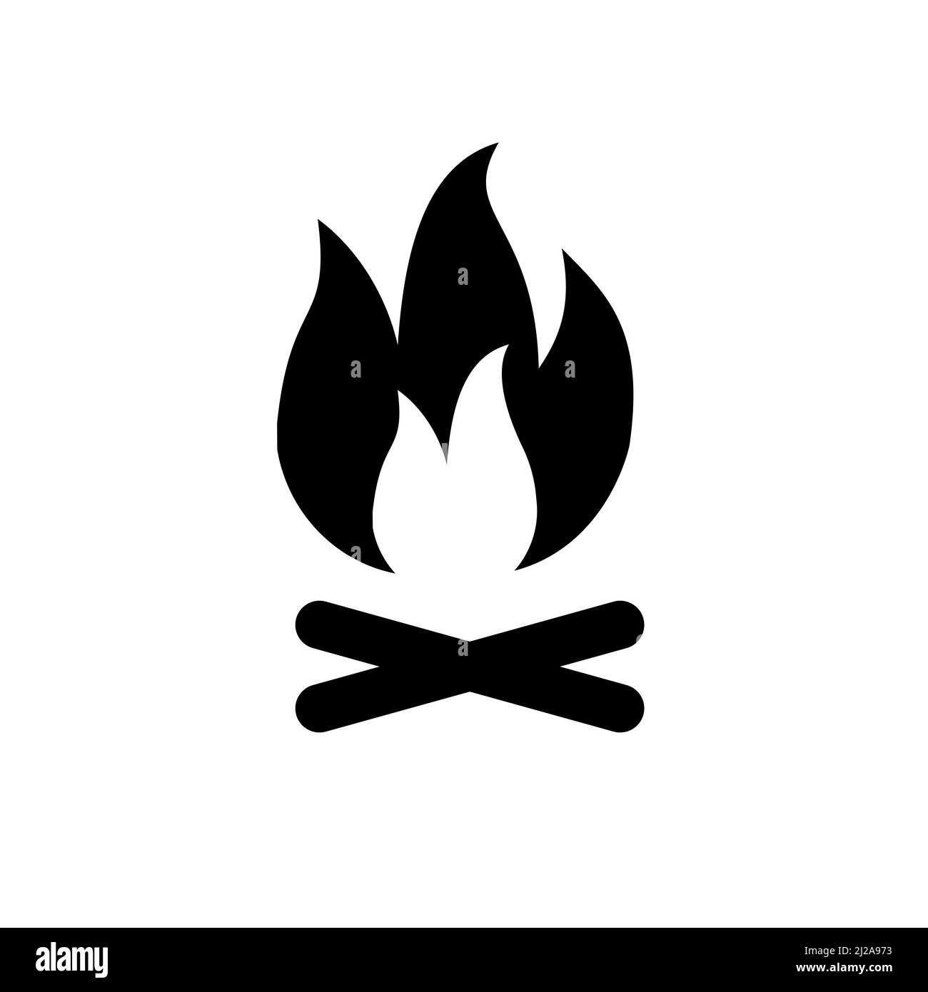 Bonfire Symbol Symbol Vorlage für Grafik-und Web-Design-Kollektion Logo Vektor Illustration Stock Vektor