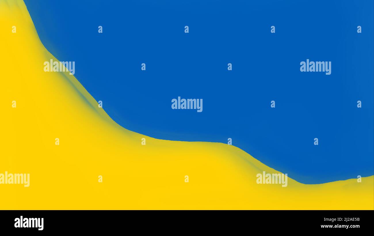 Blau-gelber Hintergrund, Farben der Flagge der Ukraine Stockfoto