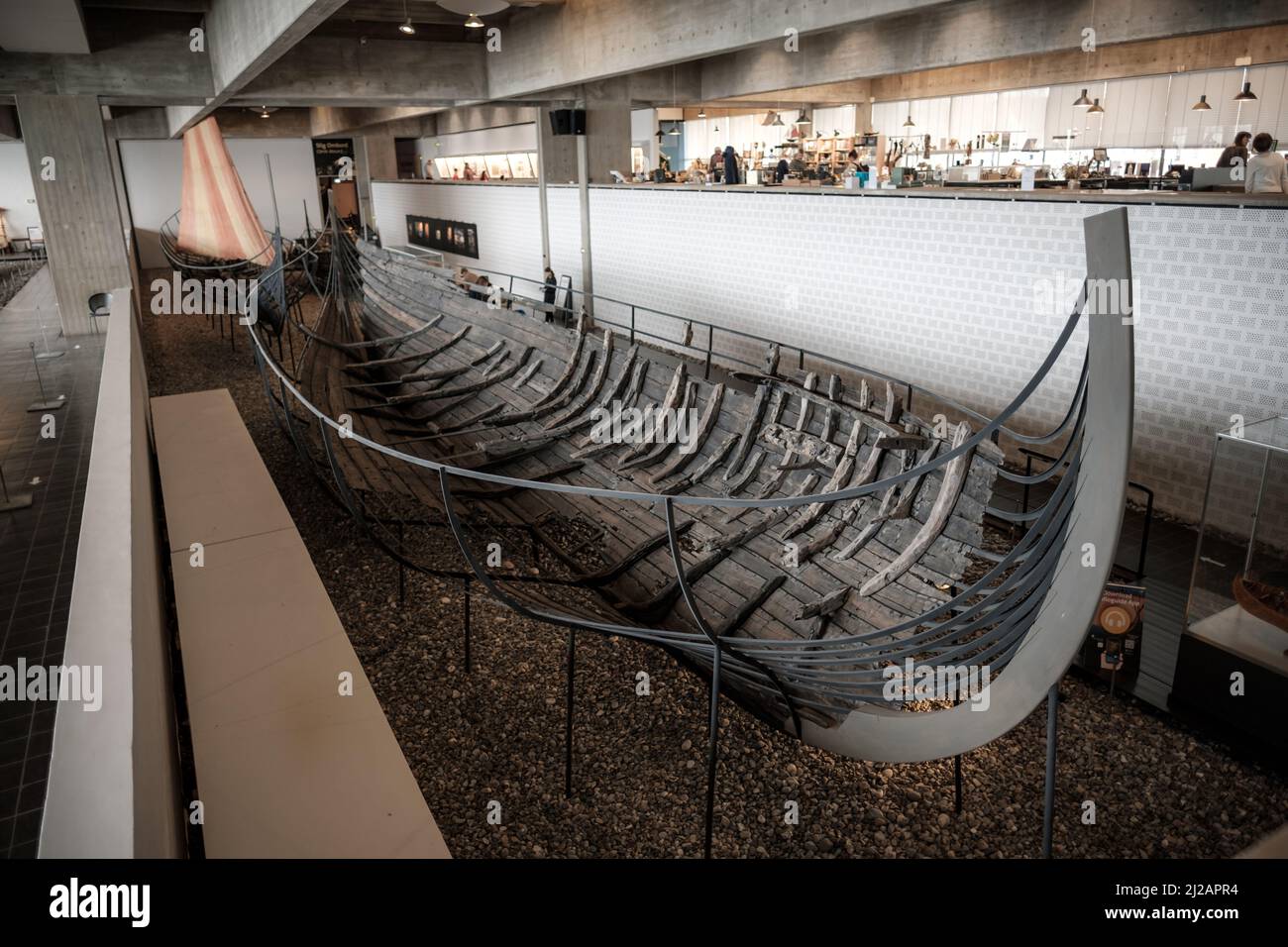 Bilder aus dem Wikingerschiffmuseum in Roskilde, Dänemark. Stockfoto