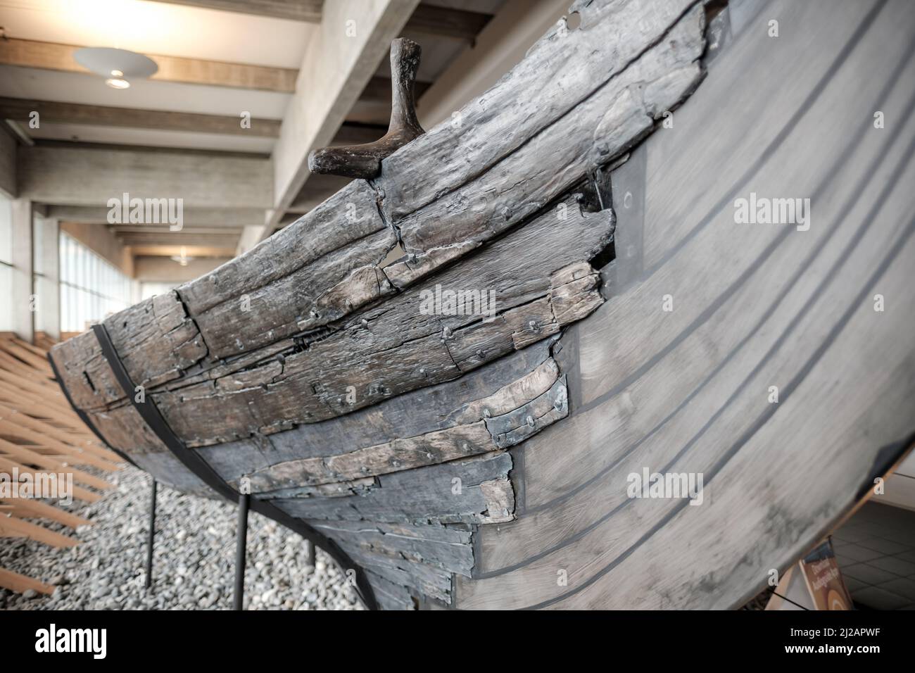 Bilder aus dem Wikingerschiffmuseum in Roskilde, Dänemark. Stockfoto