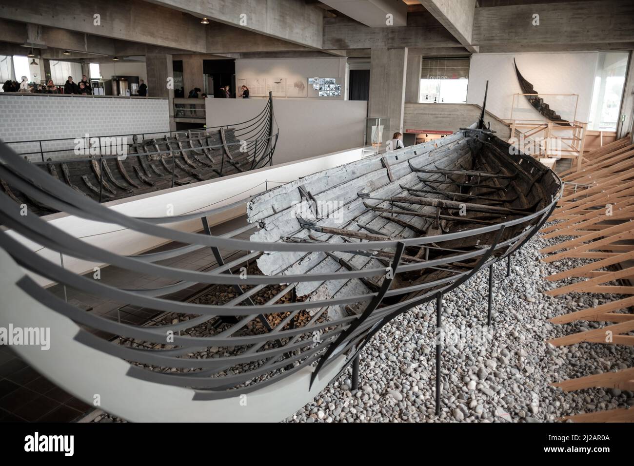 Bilder aus dem Wikingerschiffmuseum in Roskilde, Dänemark. Stockfoto