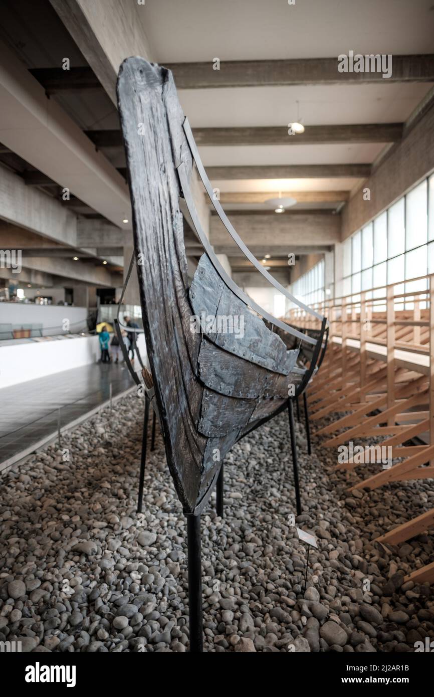 Bilder aus dem Wikingerschiffmuseum in Roskilde, Dänemark. Stockfoto