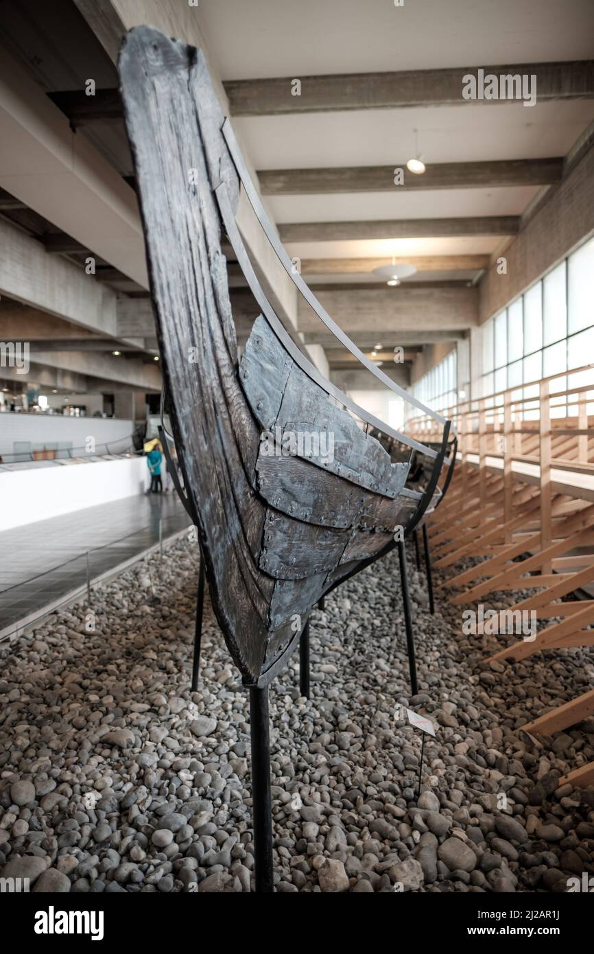 Bilder aus dem Wikingerschiffmuseum in Roskilde, Dänemark. Stockfoto