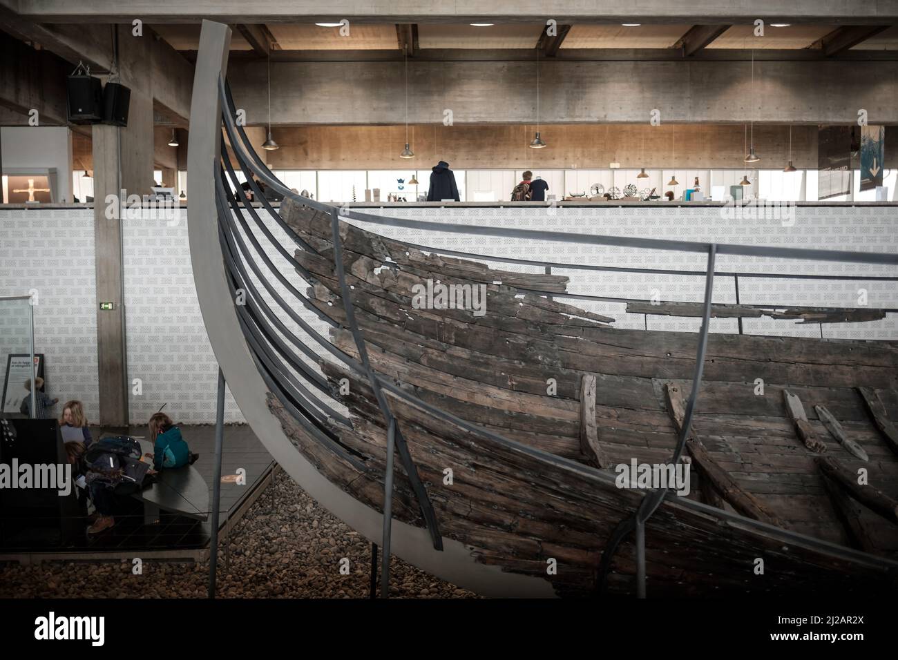 Bilder aus dem Wikingerschiffmuseum in Roskilde, Dänemark. Stockfoto