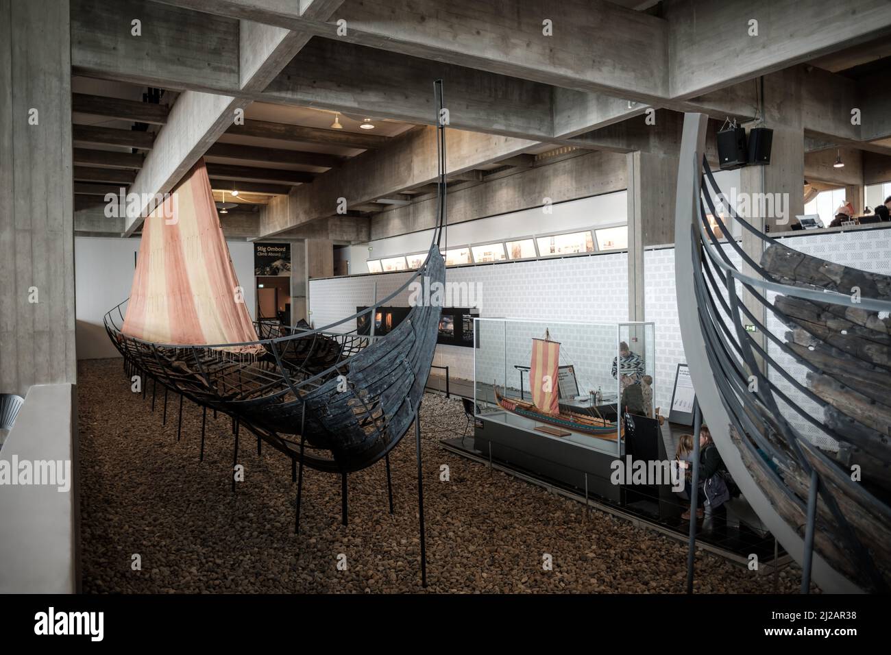 Bilder aus dem Wikingerschiffmuseum in Roskilde, Dänemark. Stockfoto