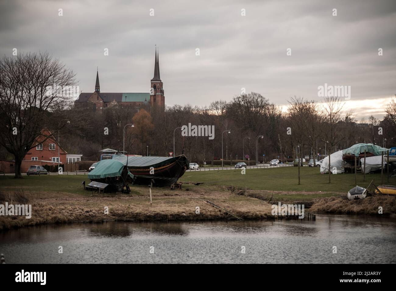 Bilder aus dem Wikingerschiffmuseum in Roskilde, Dänemark. Stockfoto