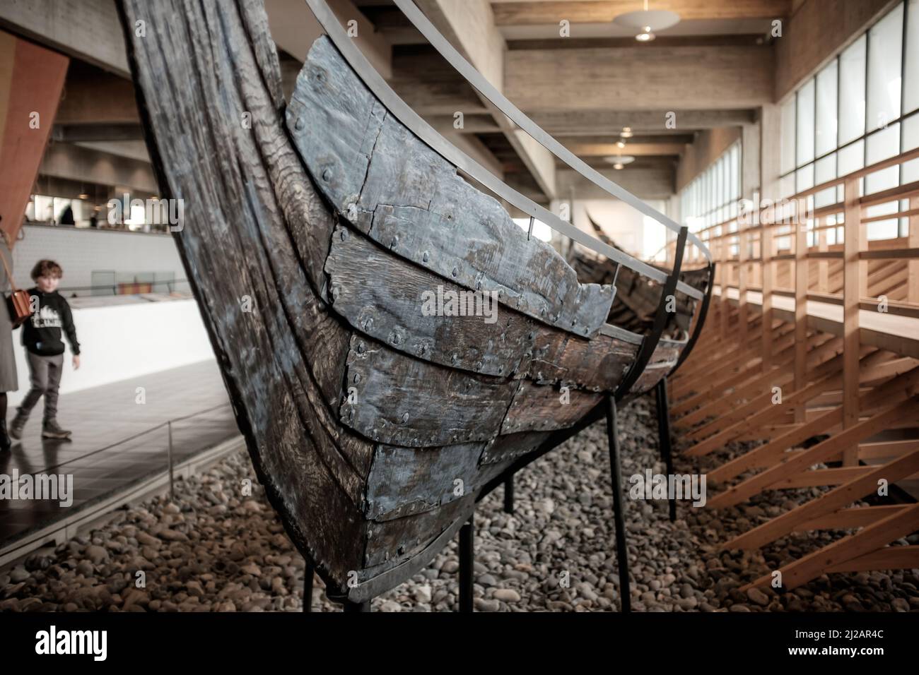 Bilder aus dem Wikingerschiffmuseum in Roskilde, Dänemark. Stockfoto