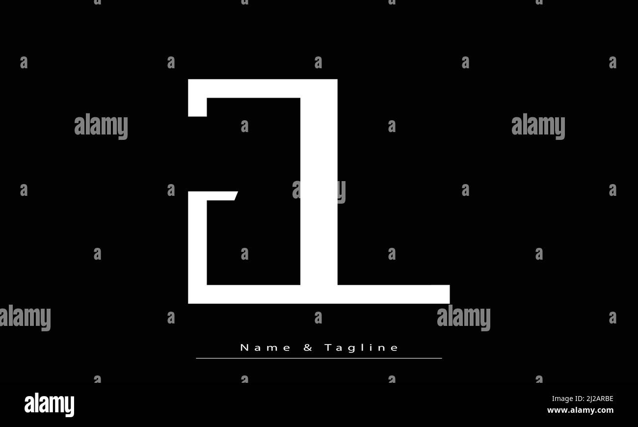 Buchstabenbuchstaben Initialen Monogramm Logo JL , LJ Stock Vektor