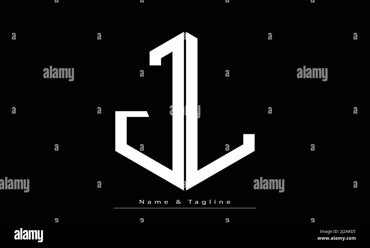 Buchstabenbuchstaben Initialen Monogramm Logo JL , LJ Stock Vektor