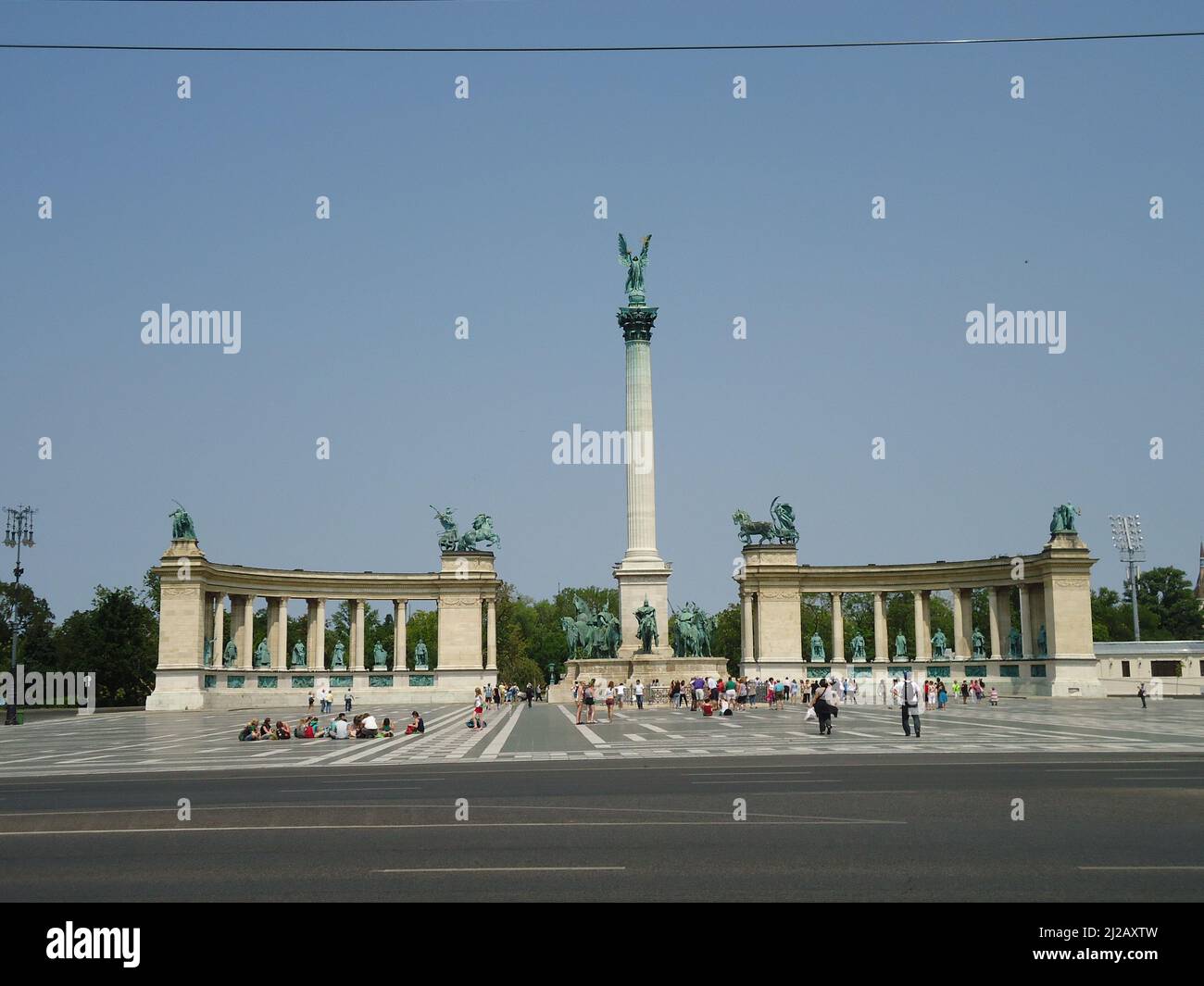 Heldenplatz budapest Stockfoto