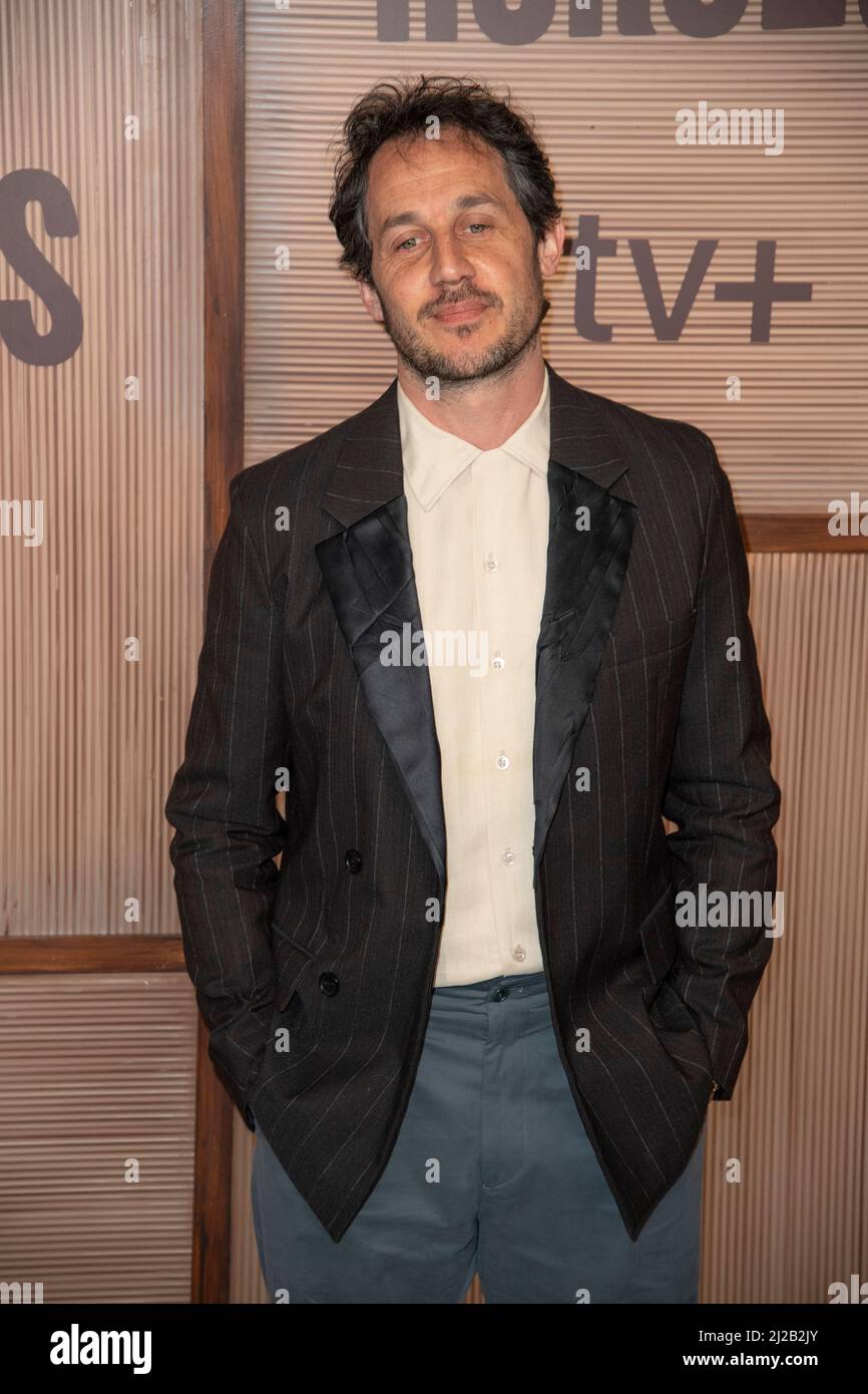 Dustin Demri-Burns nimmt an der britischen Premiere „Slow Horses“ im Regent Street Cinema am 30. März 2022 in London, England, Teil Stockfoto