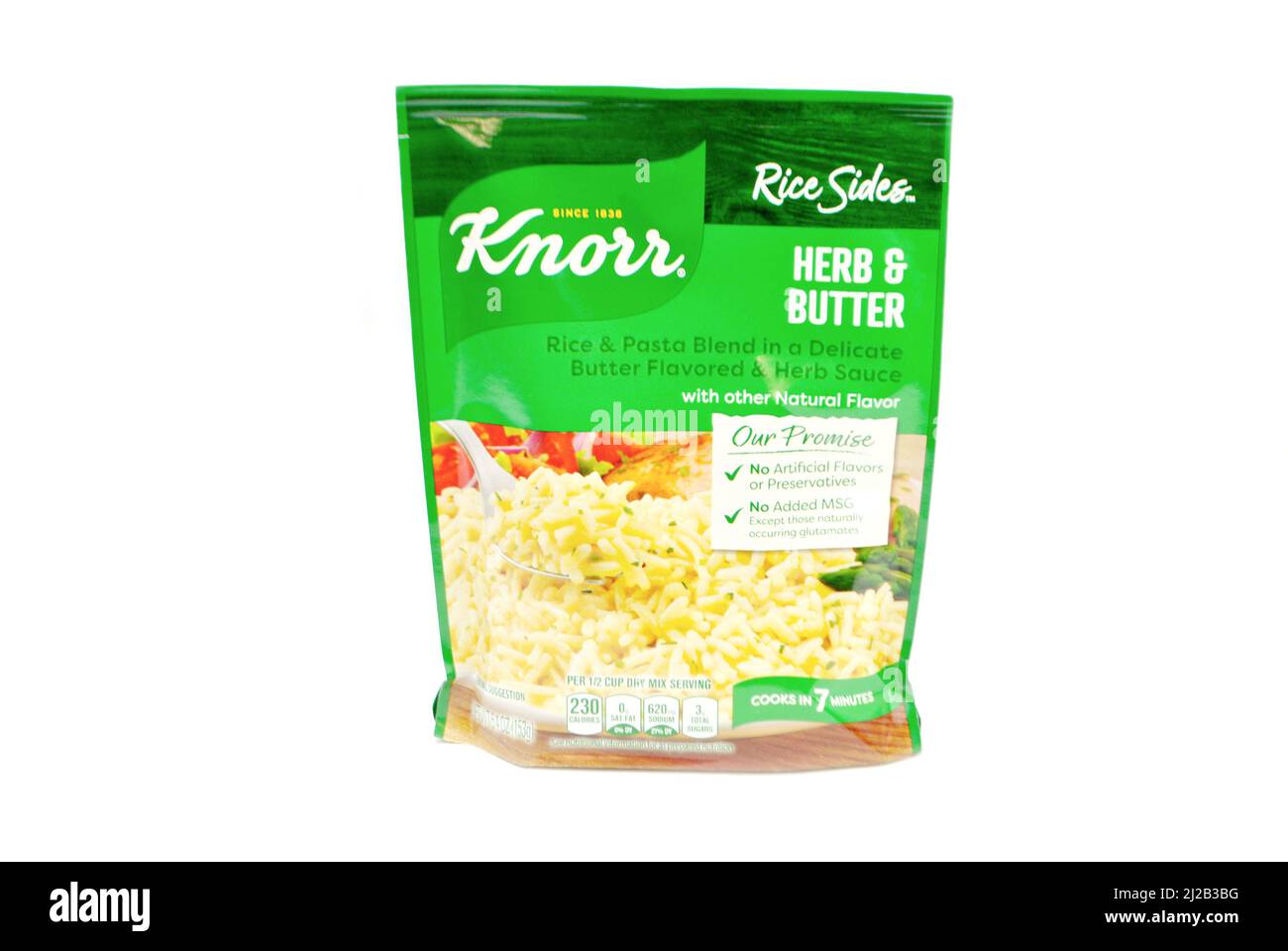 Knorr's Ris Sides - Kräuter- und Buttergeschmack Stockfoto