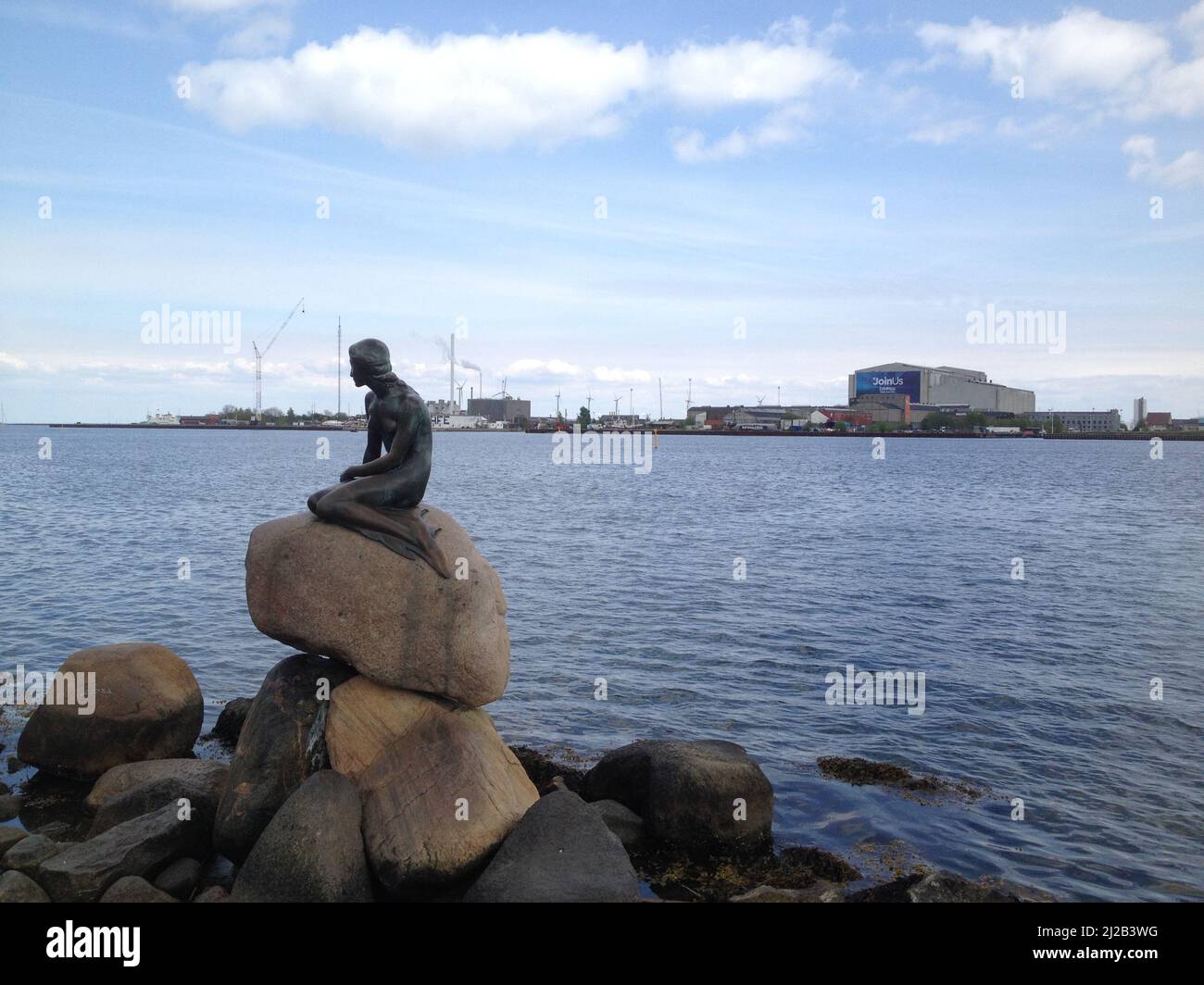 Die kleine Meerjungfrau, Wahrzeichen Kopenhagens Stockfoto
