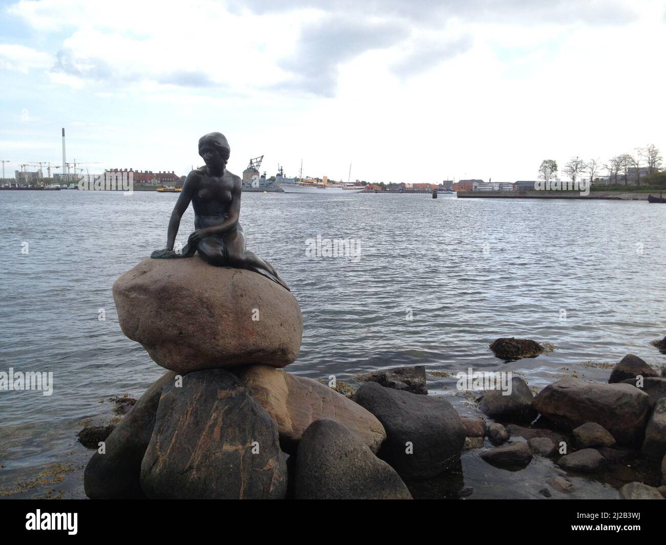 Die kleine Meerjungfrau, Wahrzeichen Kopenhagens Stockfoto