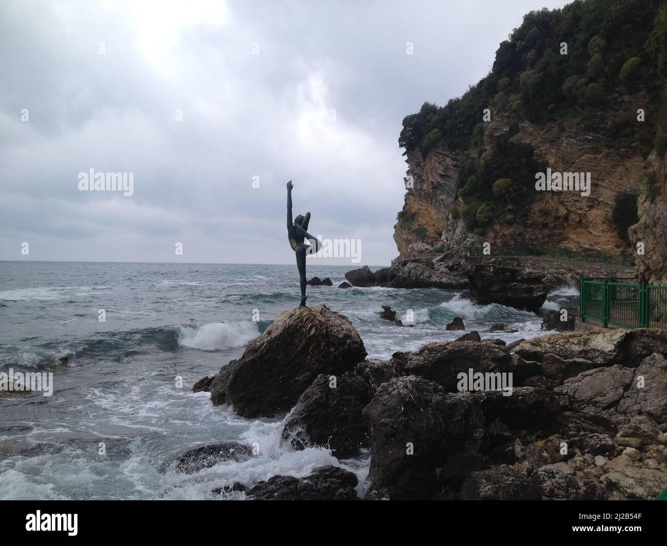 Budva Ballerina Statue Stockfoto