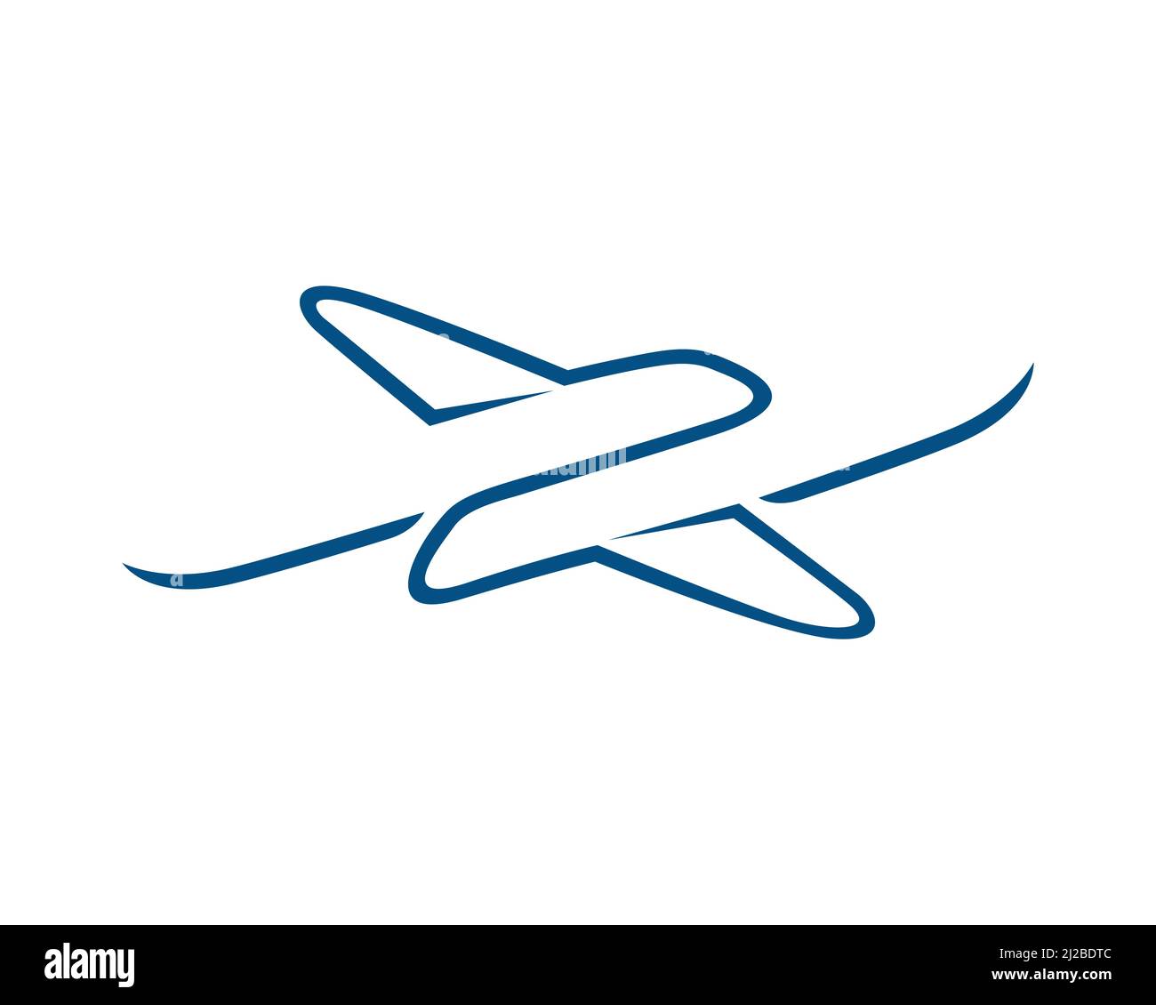 Abflug-, Ankunft- und vielbefahrene Flüge mit Start- und Landeflugzeugen-Symbol Stock Vektor