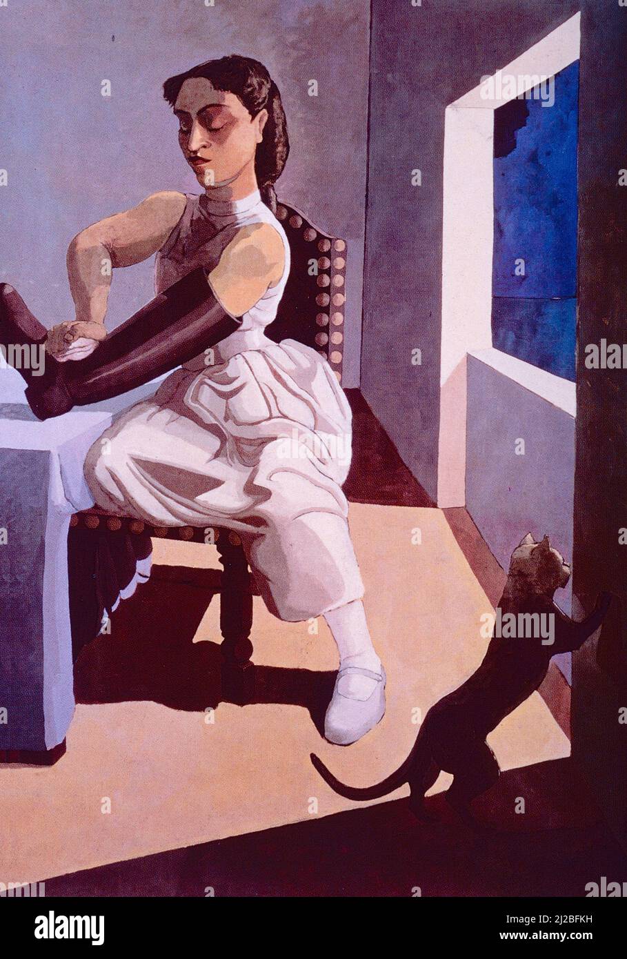 The Policeman Doughter, Gemälde der portoguesisch-britischen Bildenden Künstlerin Paula Rego, 1987 Stockfoto